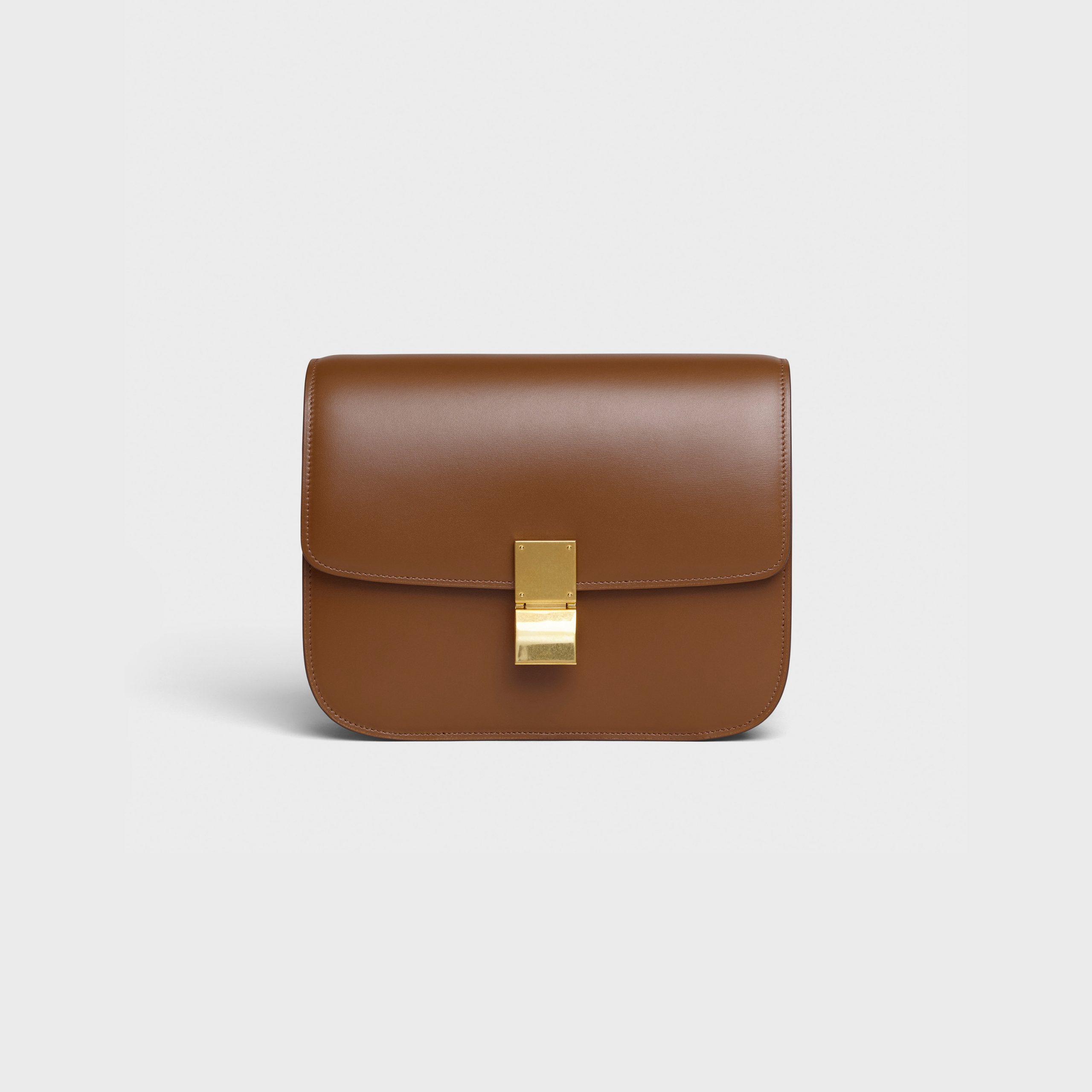 Celine Medium Classic Bag In Box Calfskin – Camel – 189173DLS.04FG