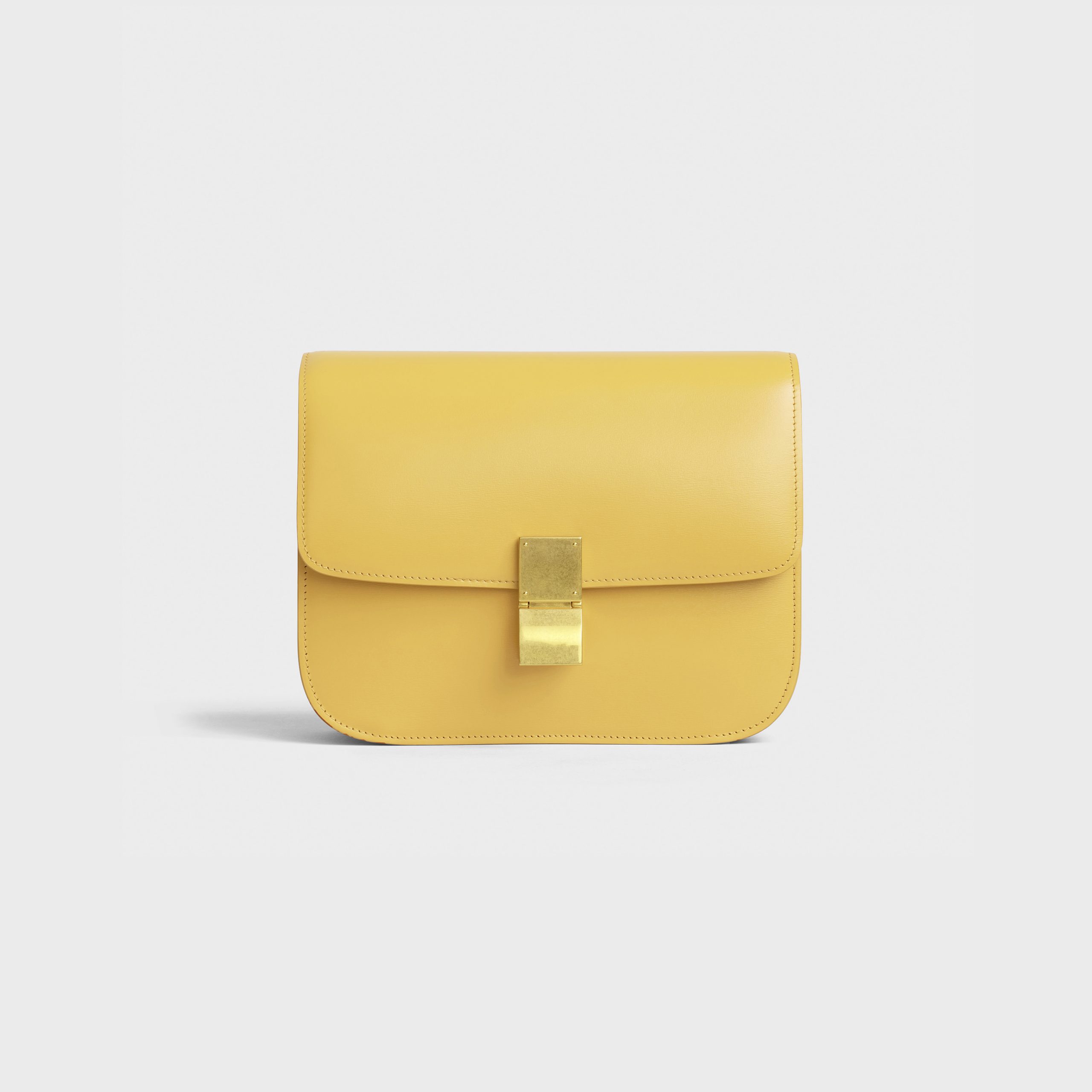 Celine Medium Classic Bag In Box Calfskin – Citron – 189173DLS.11CT