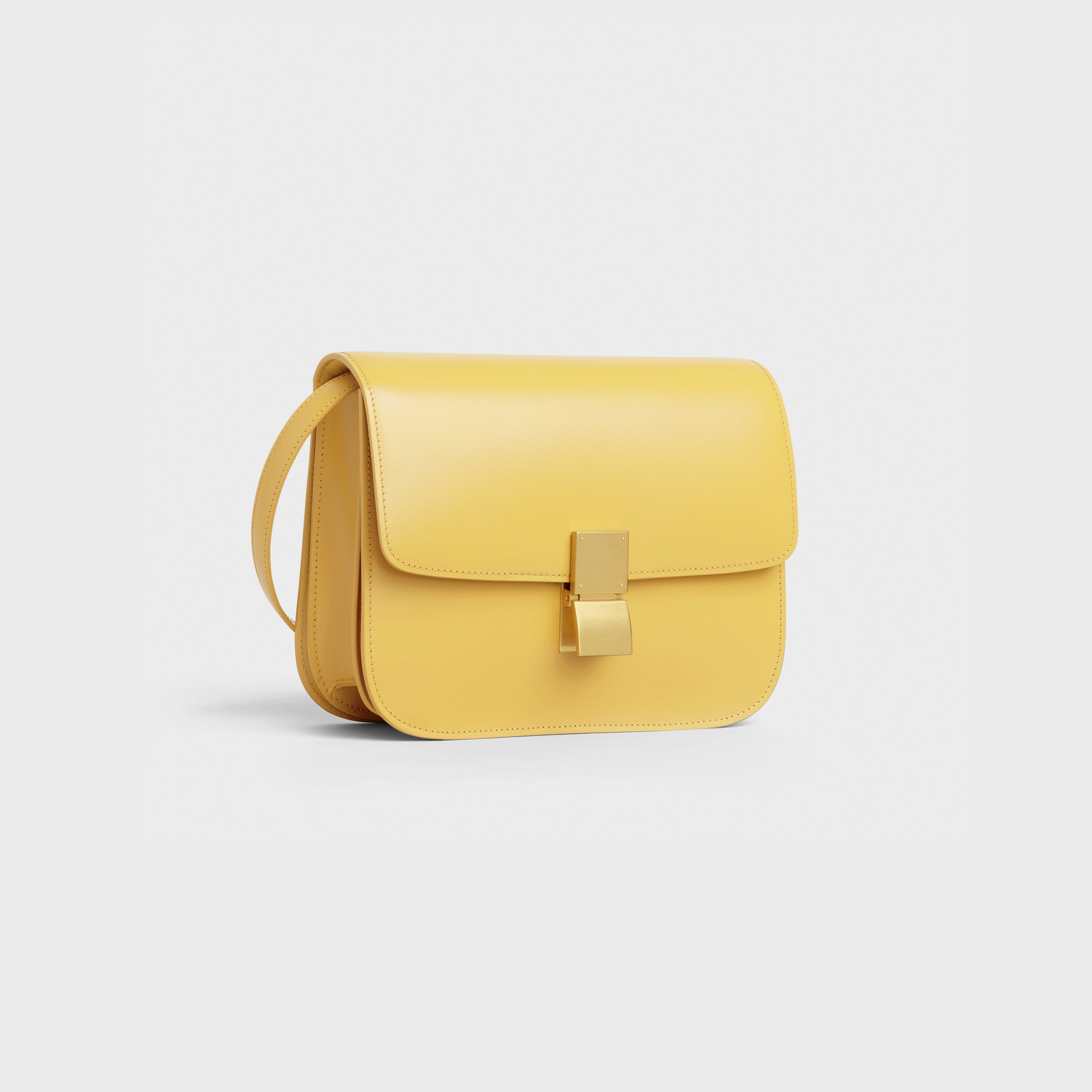 Celine Medium Classic Bag In Box Calfskin – Citron – 189173DLS.11CT