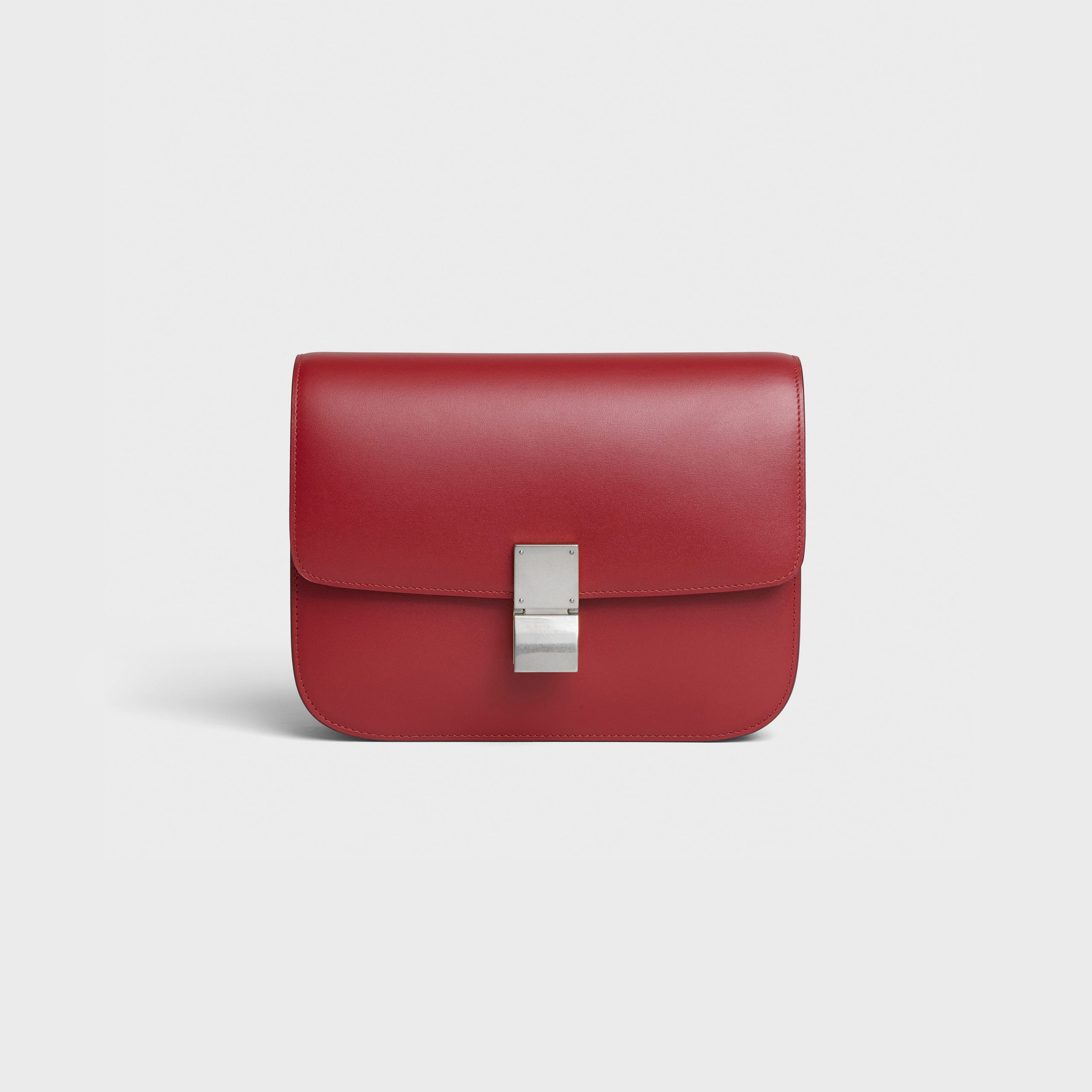 Celine Medium Classic Bag In Box Calfskin – Red – 189173DLS.27ED