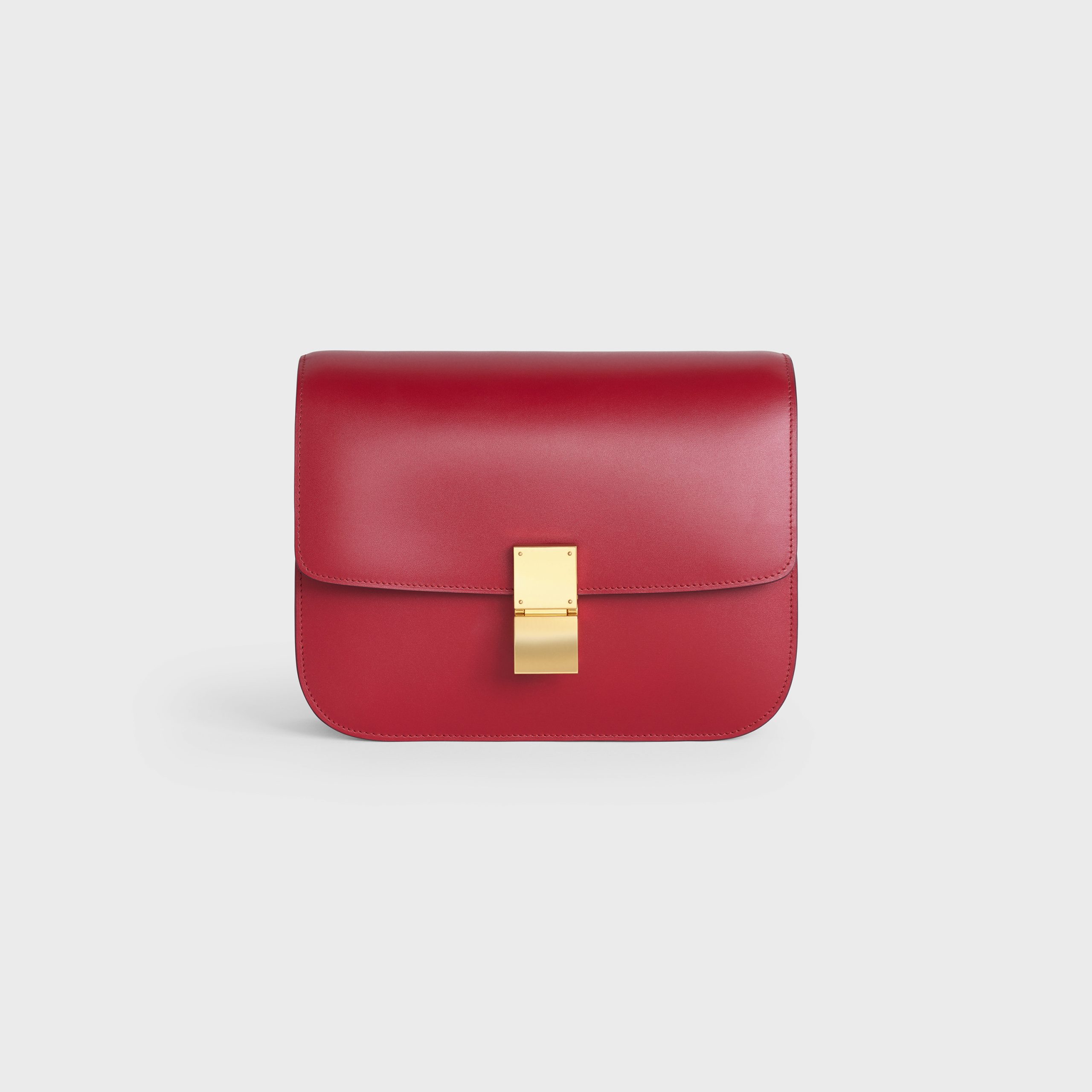 Celine Medium Classic Bag In Box Calfskin – Red – 189173DLS.27OR