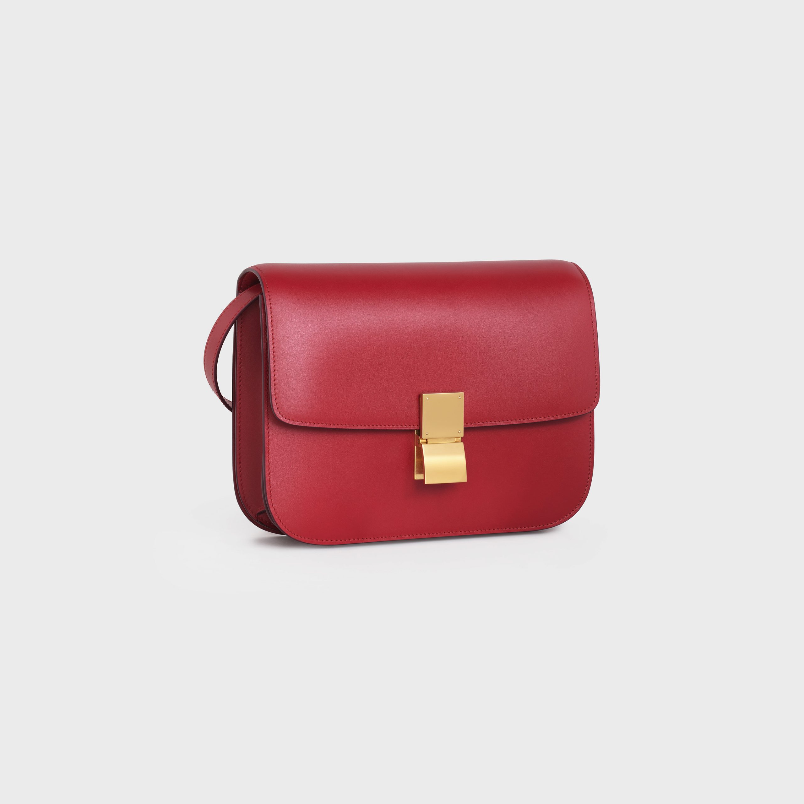 Celine Medium Classic Bag In Box Calfskin – Red – 189173DLS.27OR