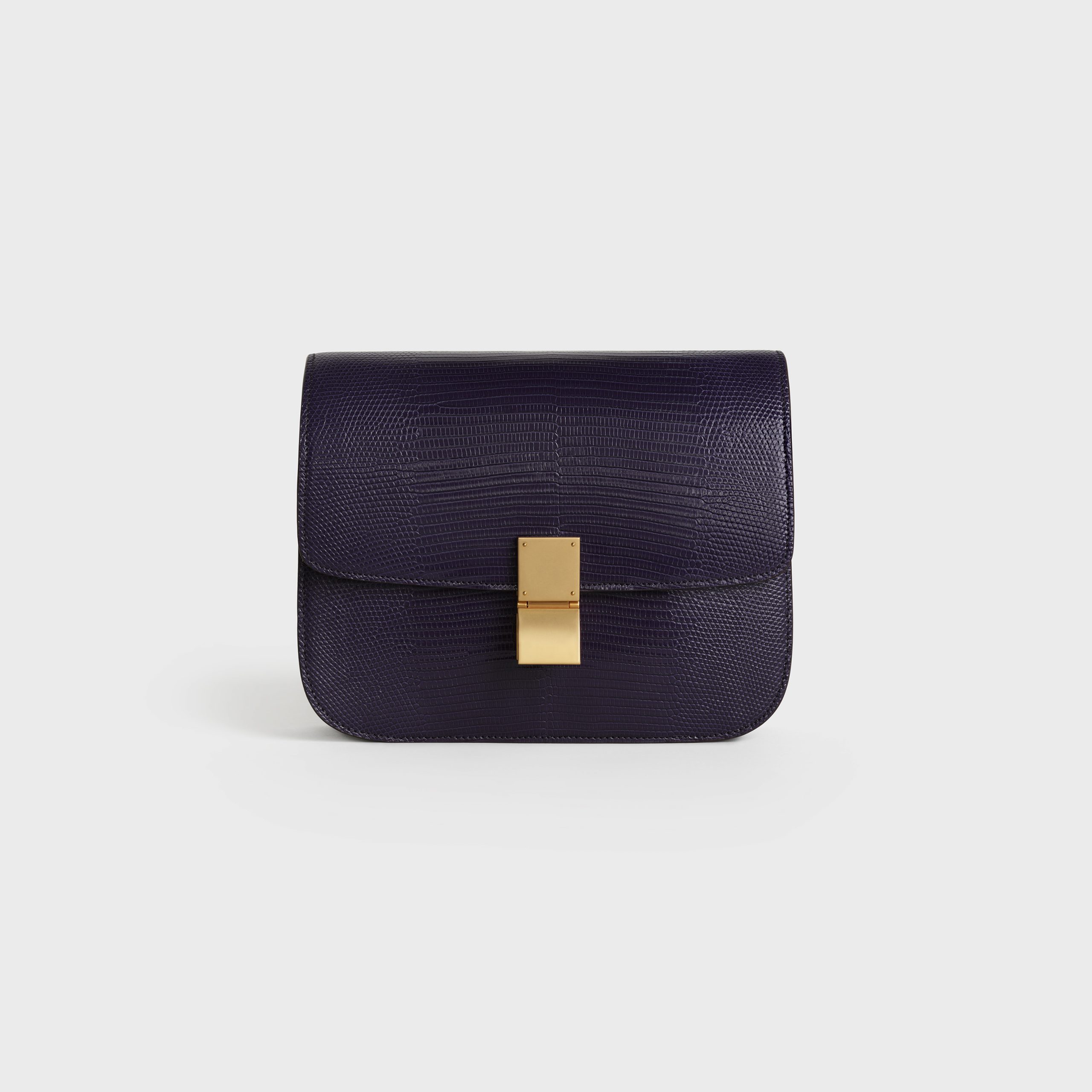 Celine Medium Classic Bag In Lizard – Purple – 189174AFR.33VI