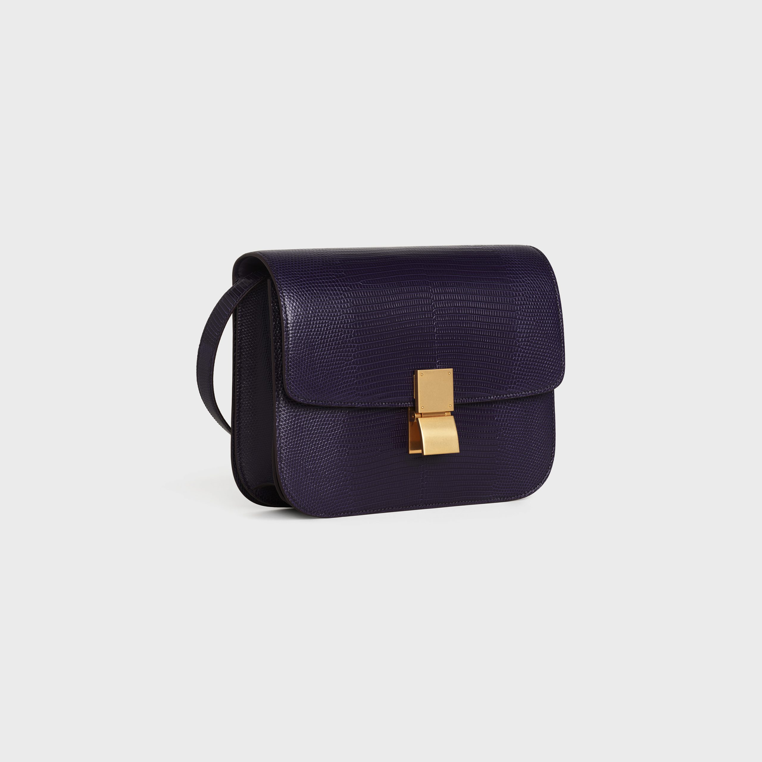 Celine Medium Classic Bag In Lizard – Purple – 189174AFR.33VI