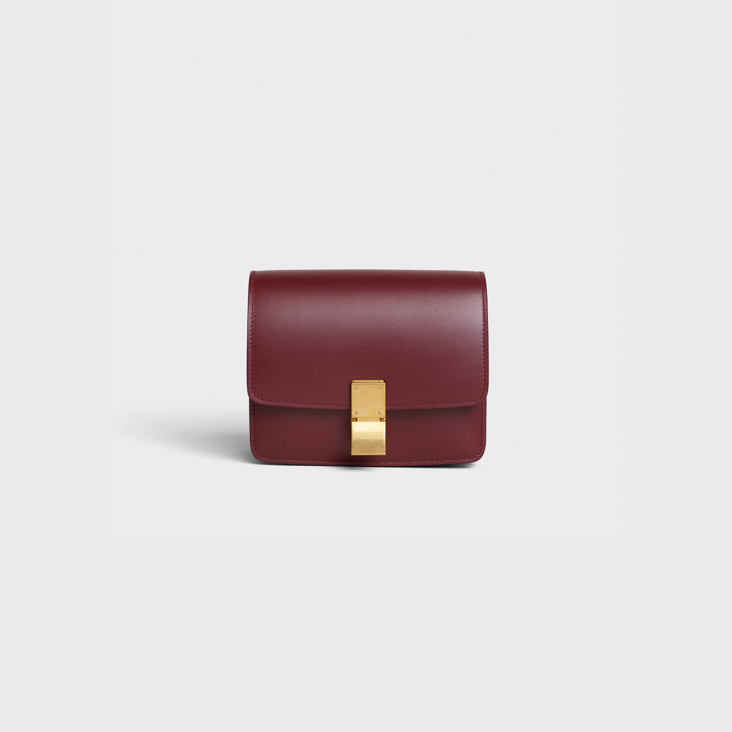 Celine Small Classic Bag In Box Calfskin – Burgundy – 189183DLS.28BD