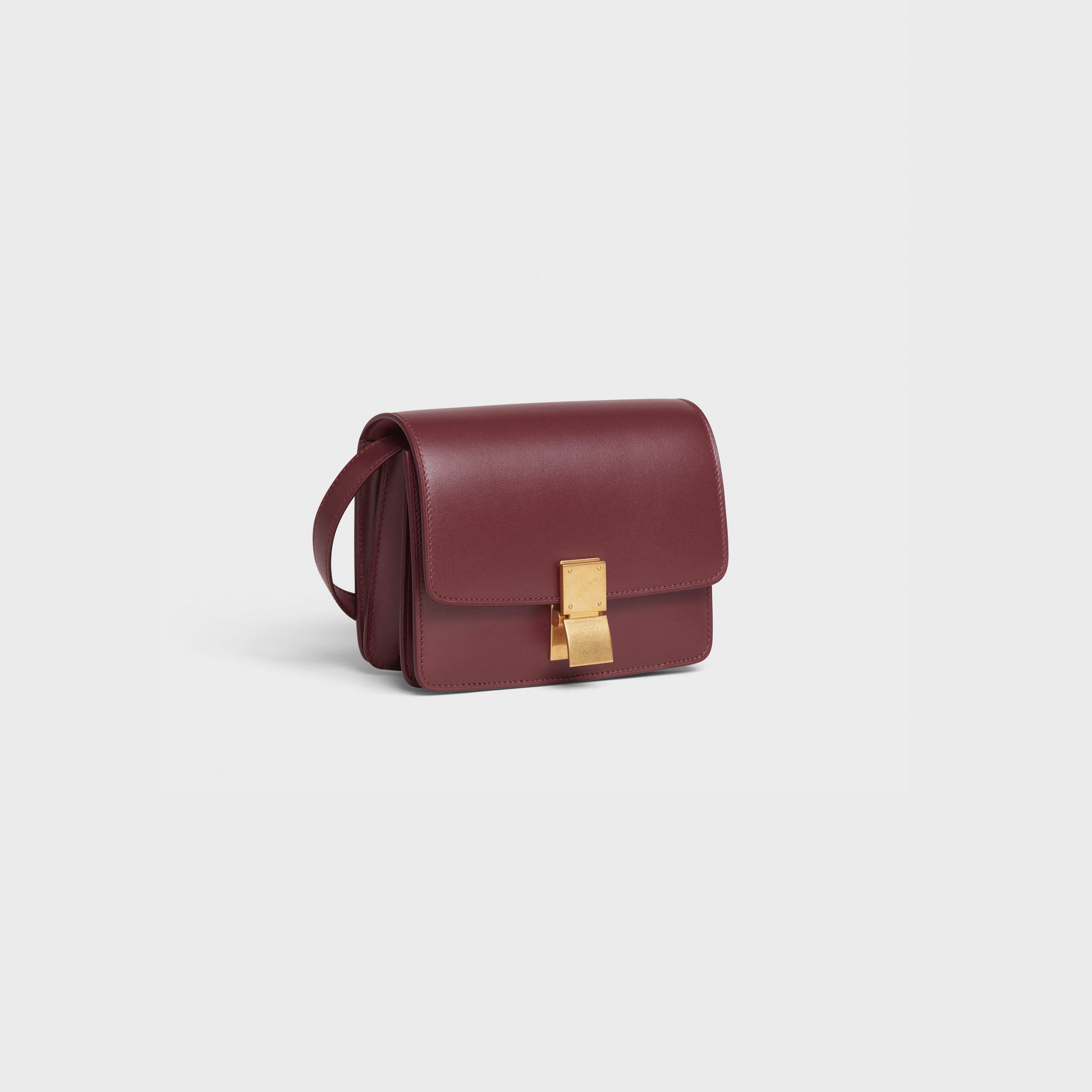 Celine Small Classic Bag In Box Calfskin – Burgundy – 189183DLS.28BD