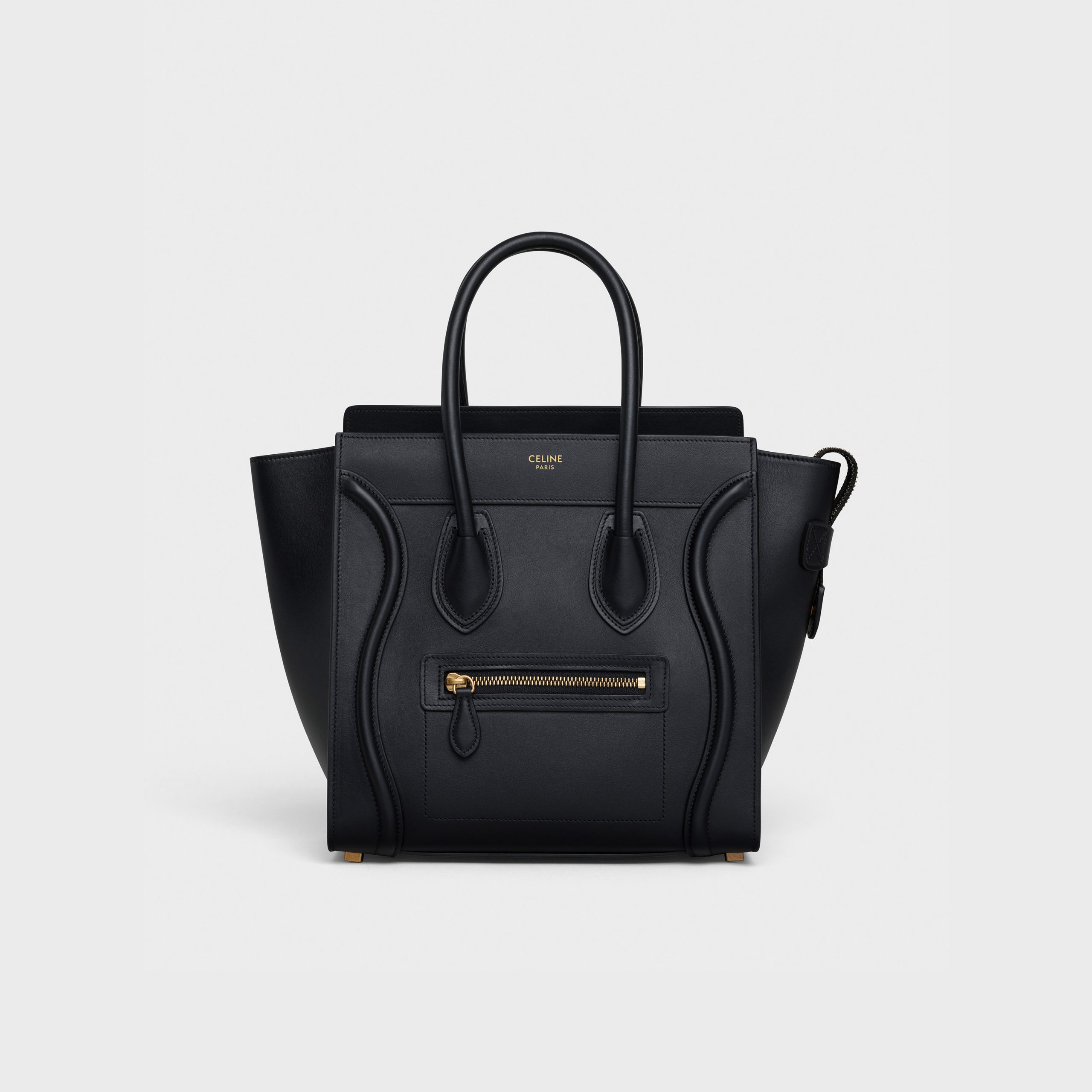 Celine Micro Luggage Handbag In Smooth Calfskin – Black – 189793HSC.38NO