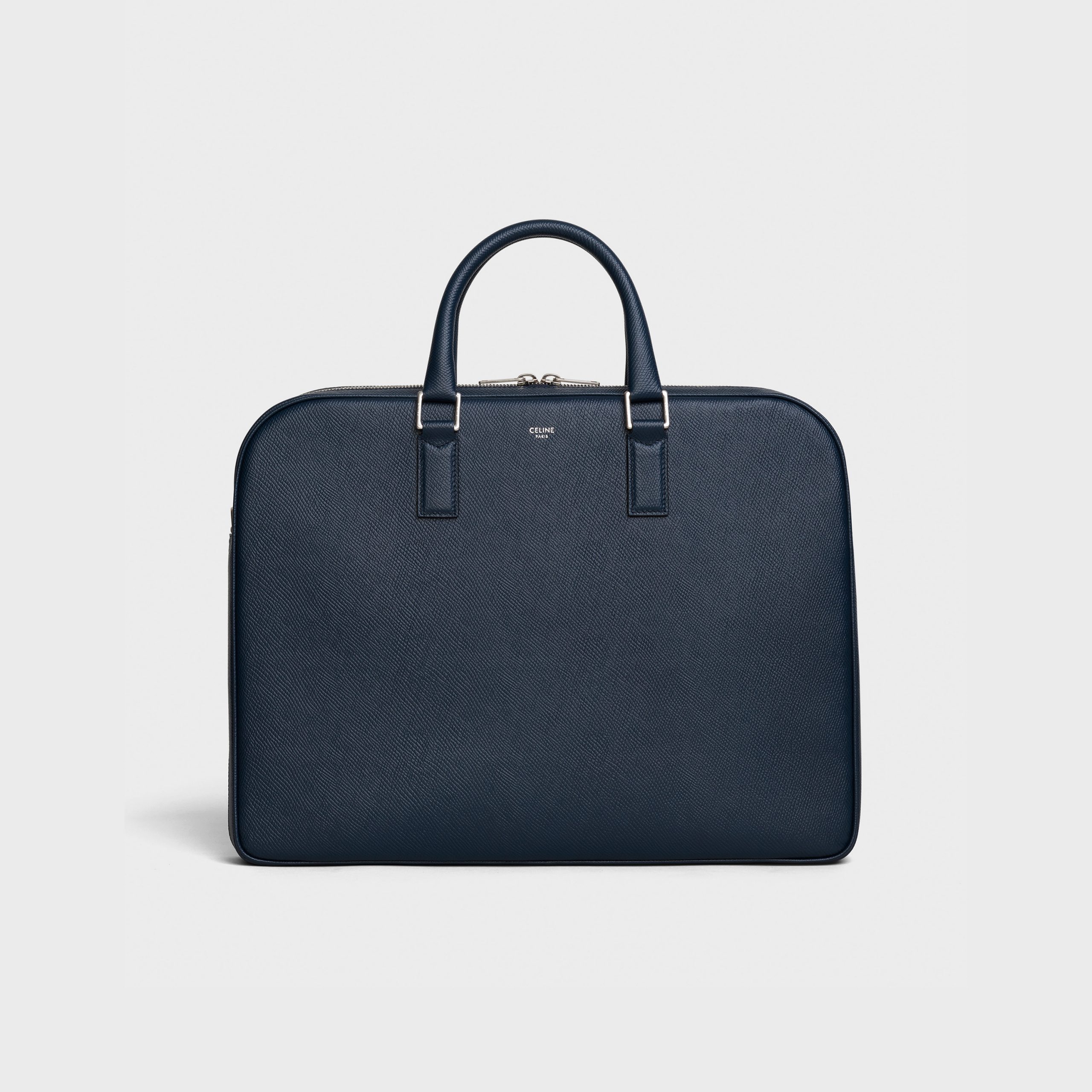 Celine Medium Briefcase In Grained Calfskin – Navy Blue – 190423BO6.07OC