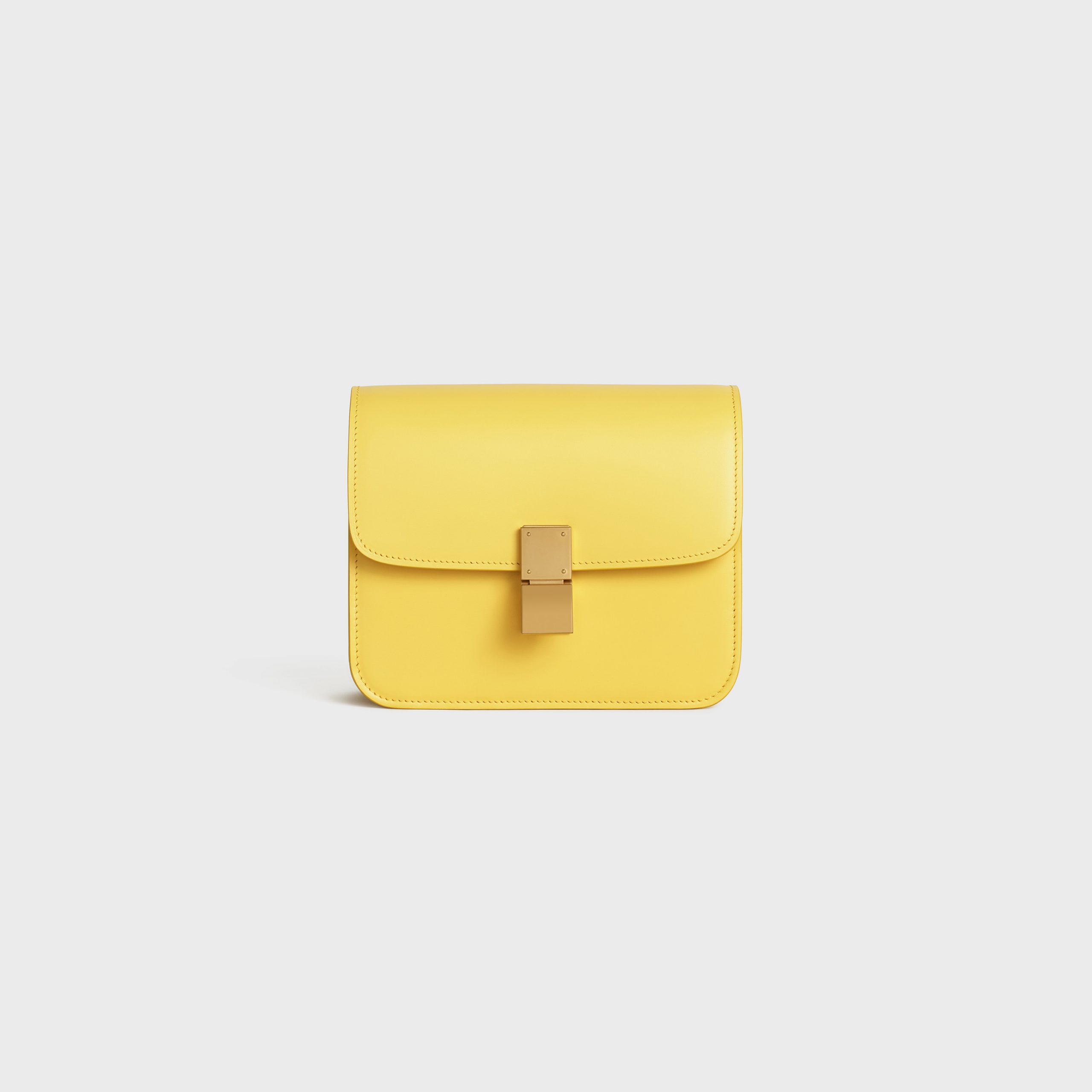 Celine Teen Classic Bag In Box Calfskin – Citron – 192523DLS.11CT