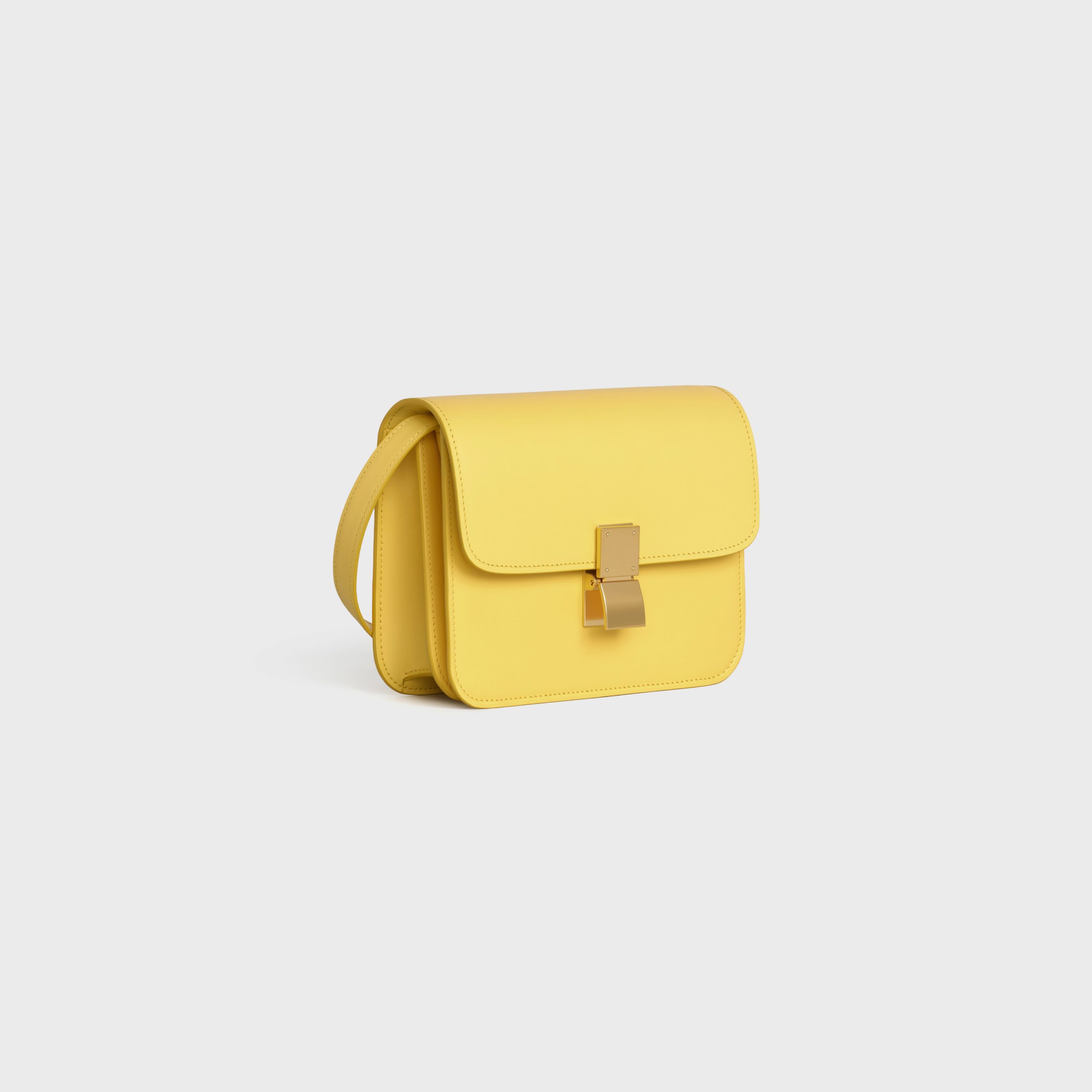 Celine Teen Classic Bag In Box Calfskin – Citron – 192523DLS.11CT