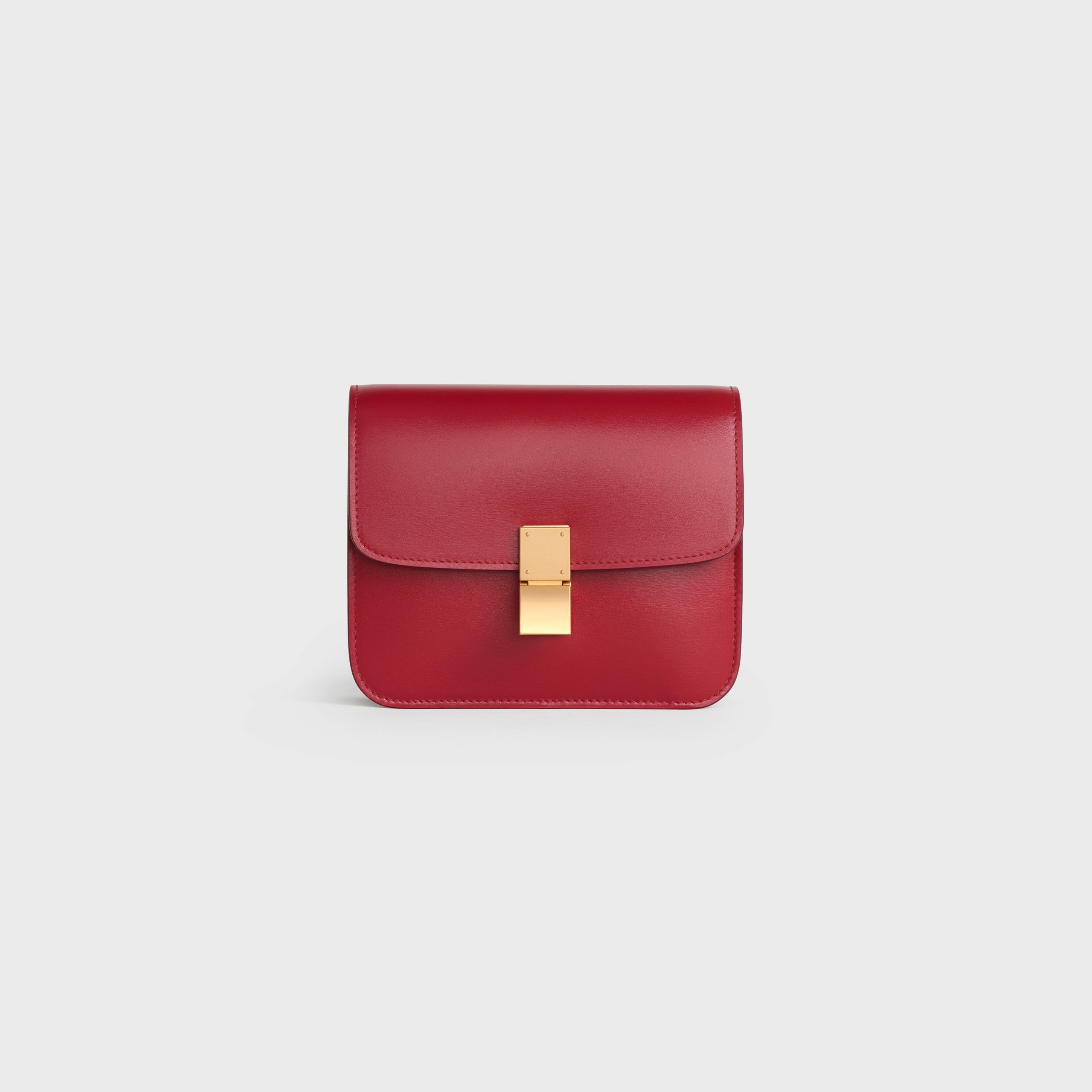 Celine Teen Classic Bag In Box Calfskin – Red – 192523DLS.27OR