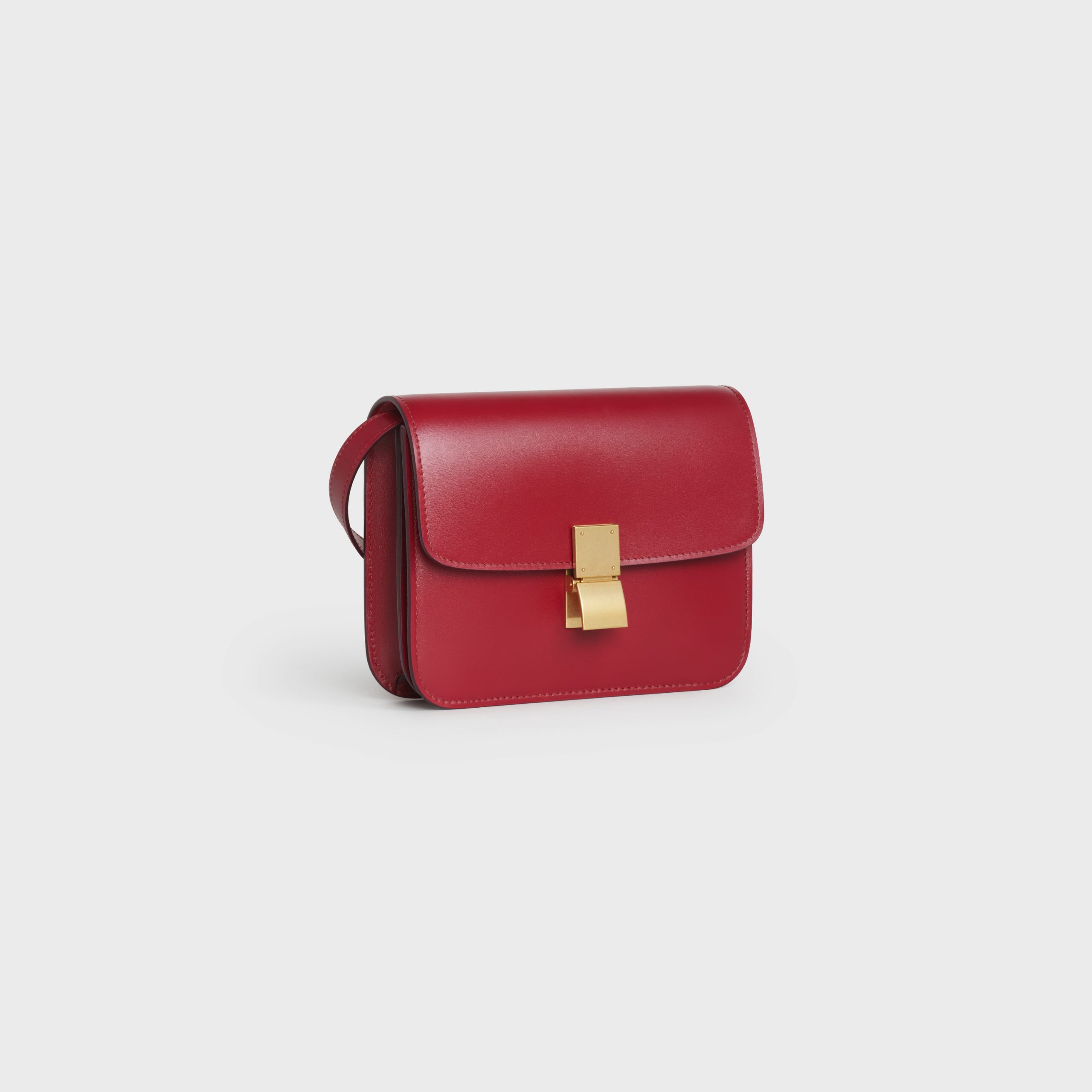 Celine Teen Classic Bag In Box Calfskin – Red – 192523DLS.27OR