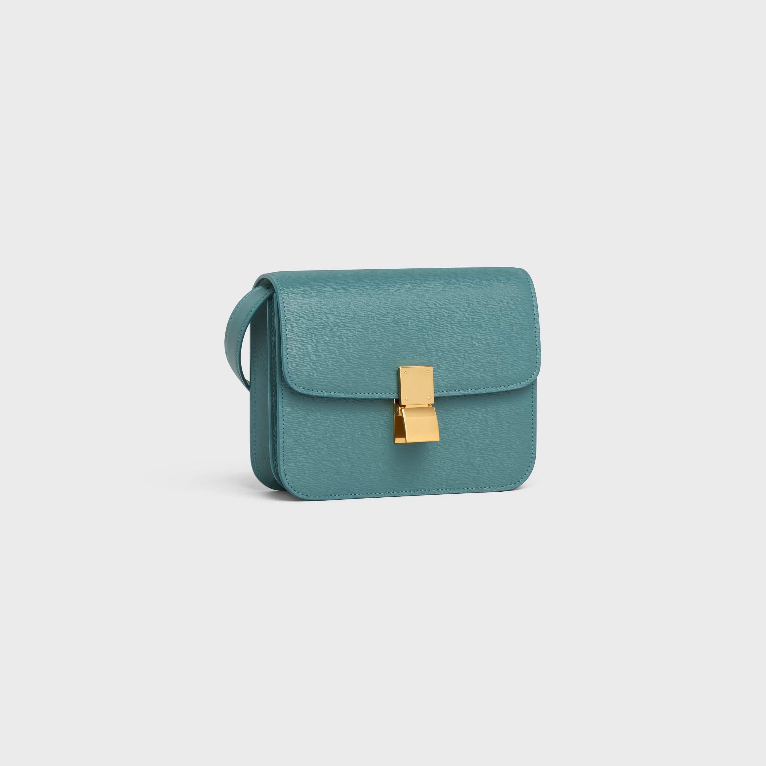 Celine Teen Classic Bag In Calfskin Liégé – Green Smoke – 192523XLA.30GS