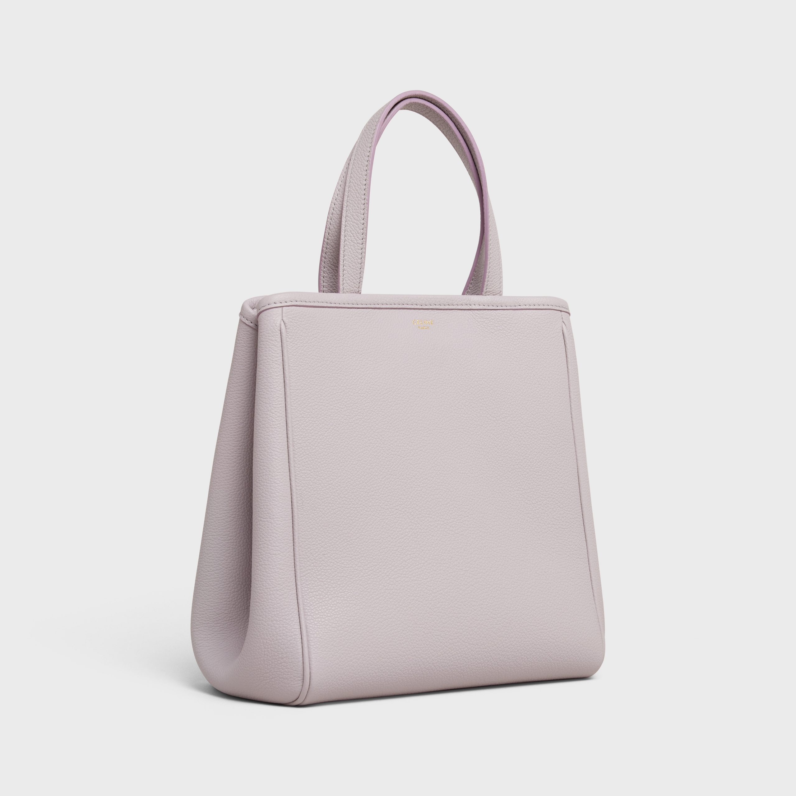 Celine Small Folded Cabas In Grained Calfskin – Lavender Grey – 194073CR7.32LG