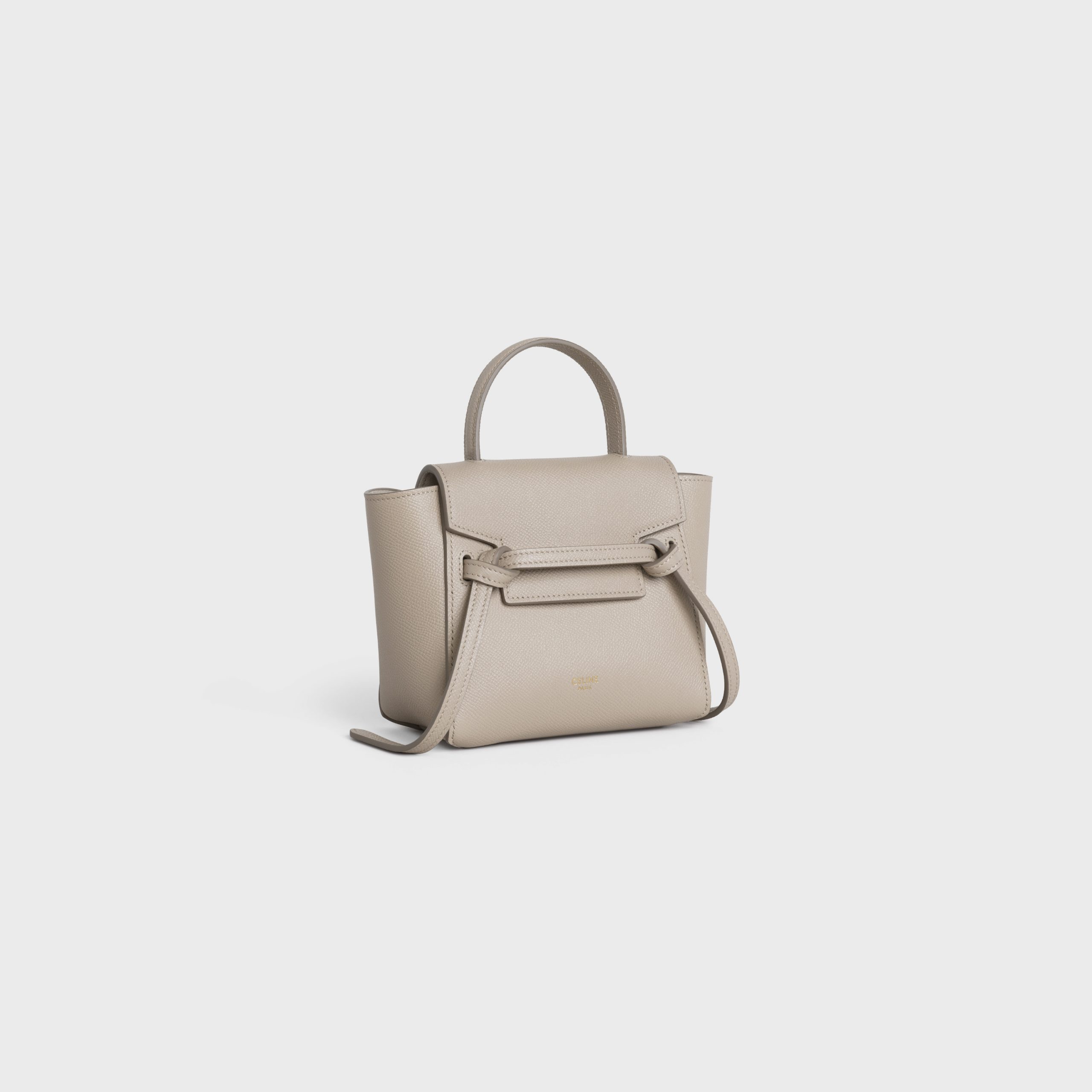 Celine Pico Belt Bag In Grained Calfskin – Light Taupe – 194263ZVA.18LT