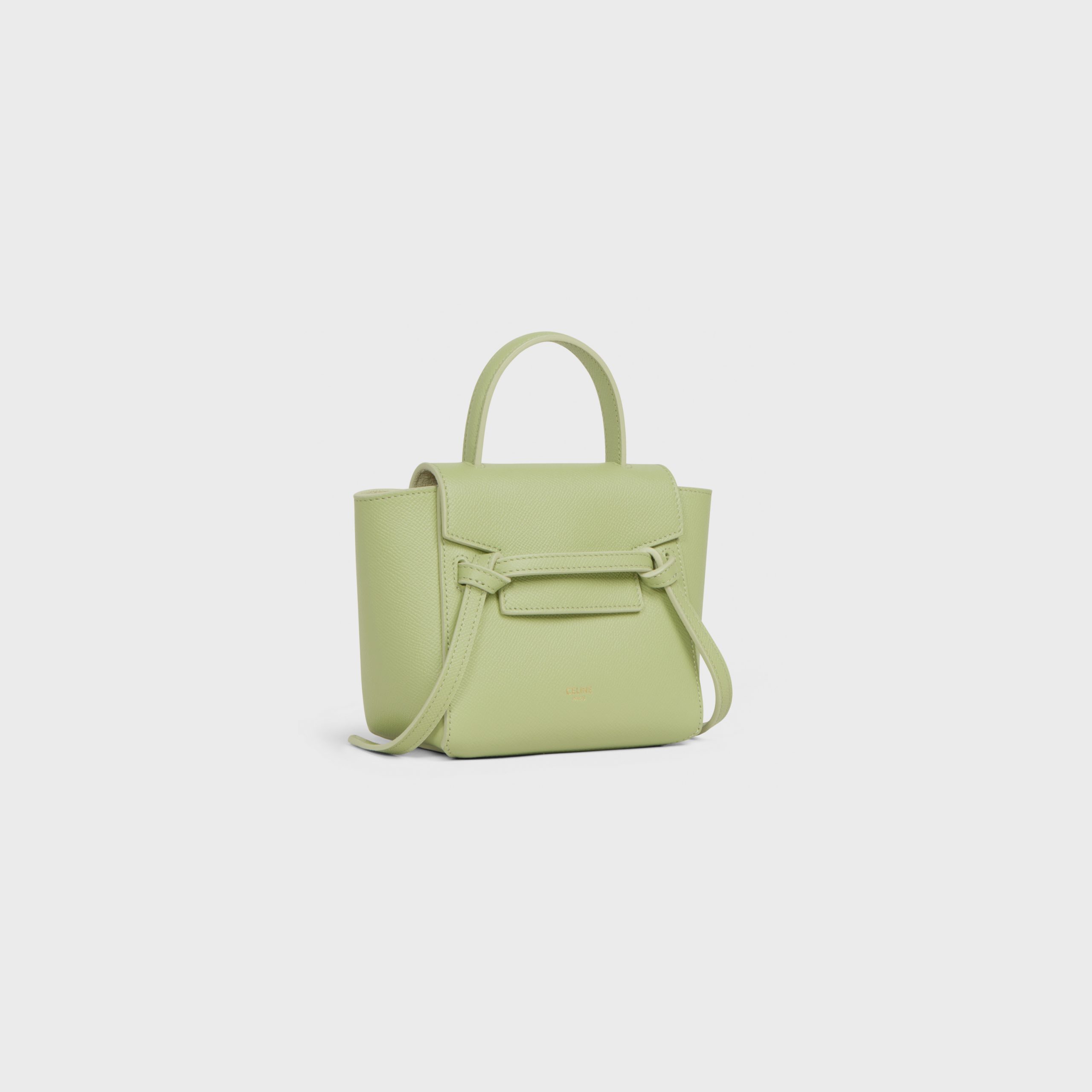 Celine Pico Belt Bag In Grained Calfskin – Sage – 194263ZVA.31SA