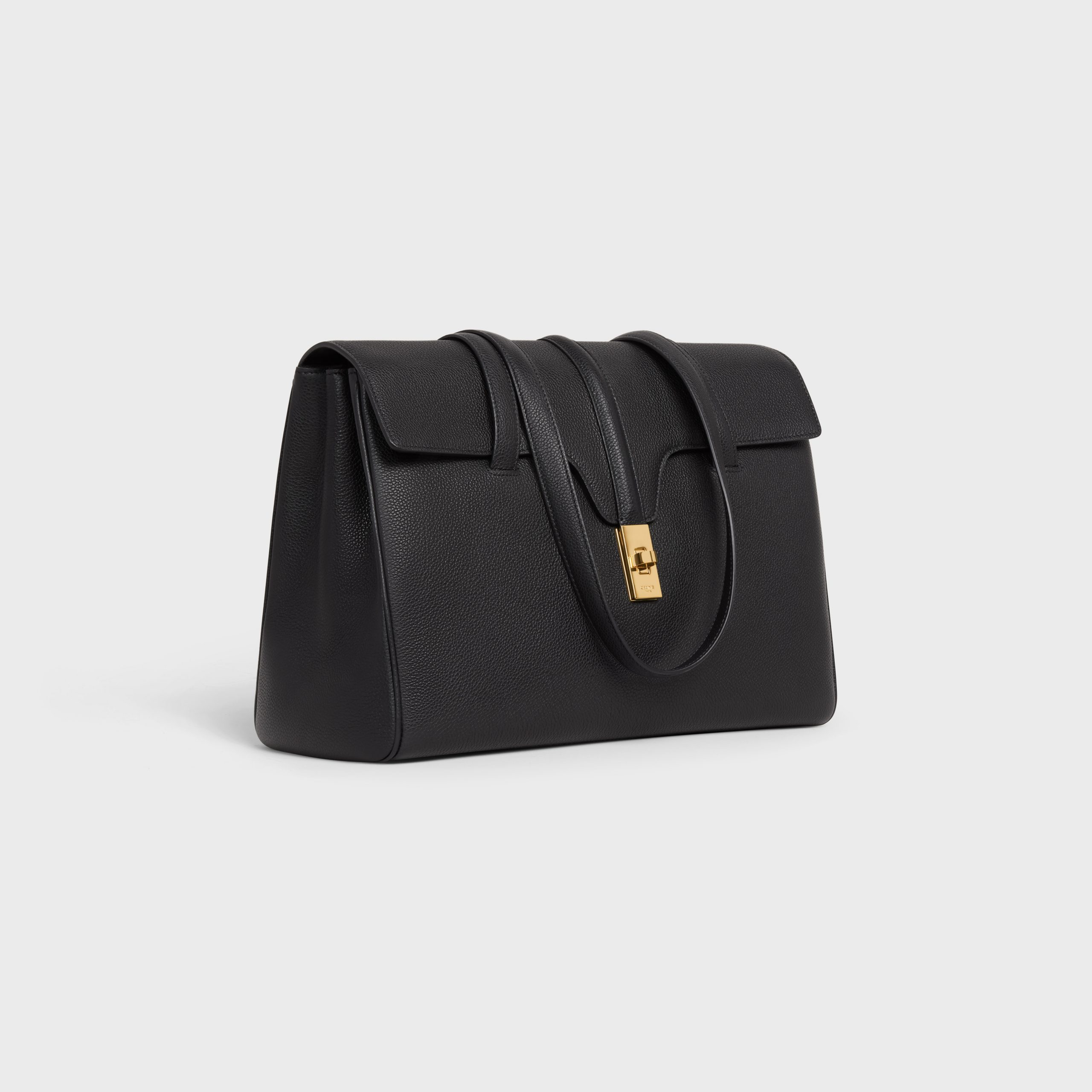 Celine Medium Soft 16 Bag In Supple Grained Calfskin – Black – 195543CR8.38NO