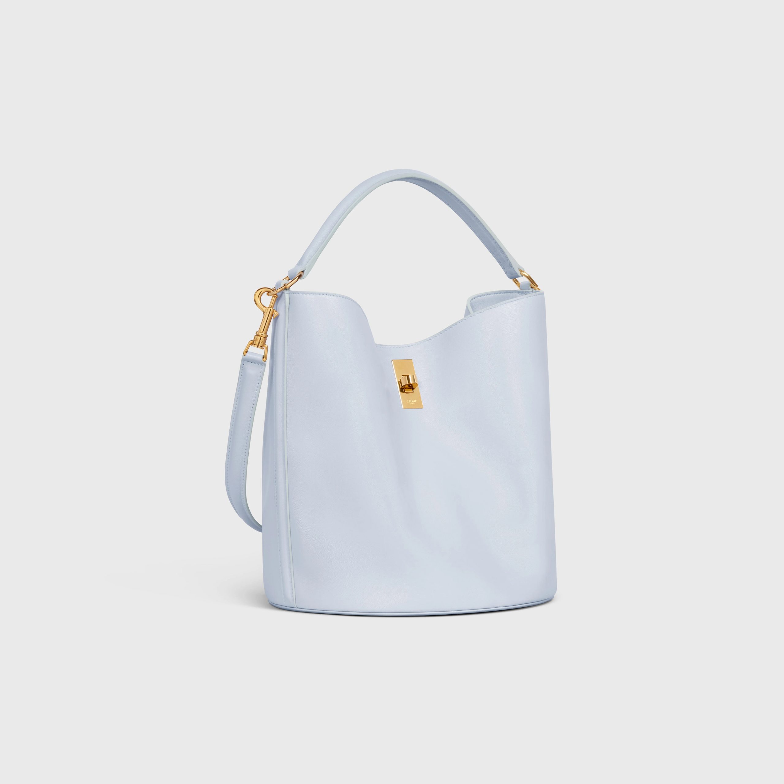 Celine Bucket 16 Bag In Smooth Calfskin – Pearl – 195573CR4.07PE