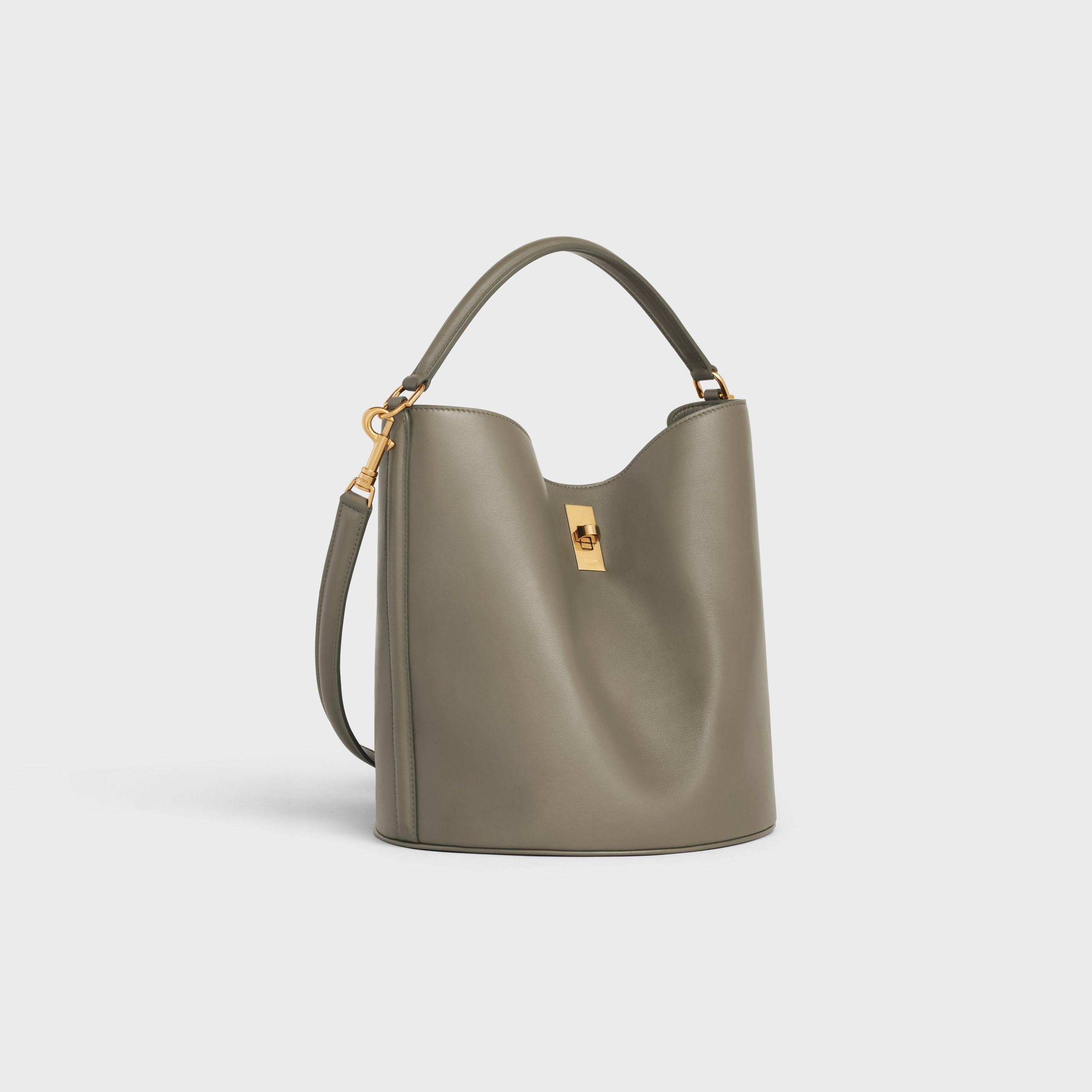 Celine Bucket 16 Bag In Smooth Calfskin – Army Green – 195573CR4.31GR