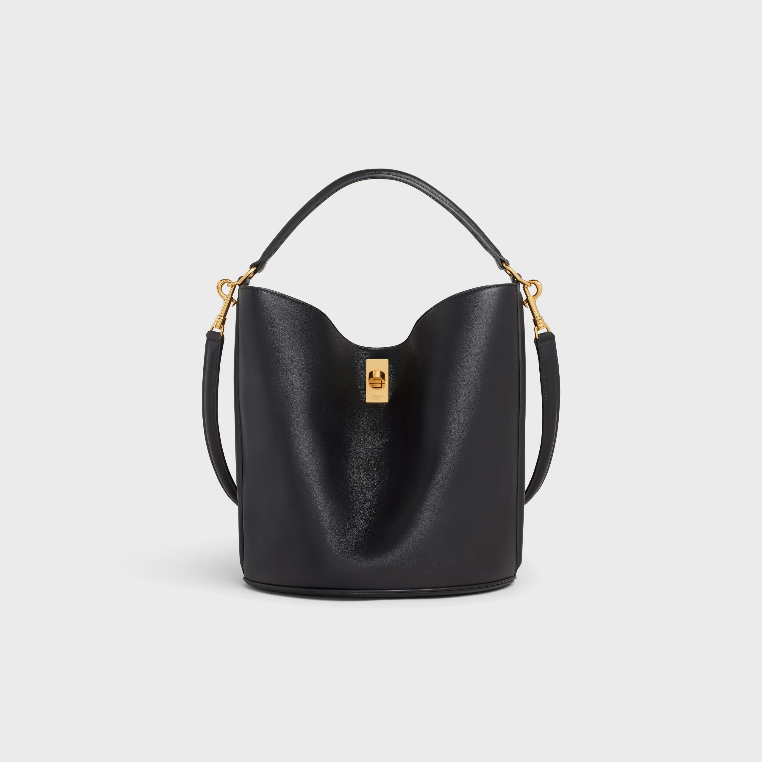 Celine Bucket 16 Bag In Smooth Calfskin – Black – 195573CR4.38NO