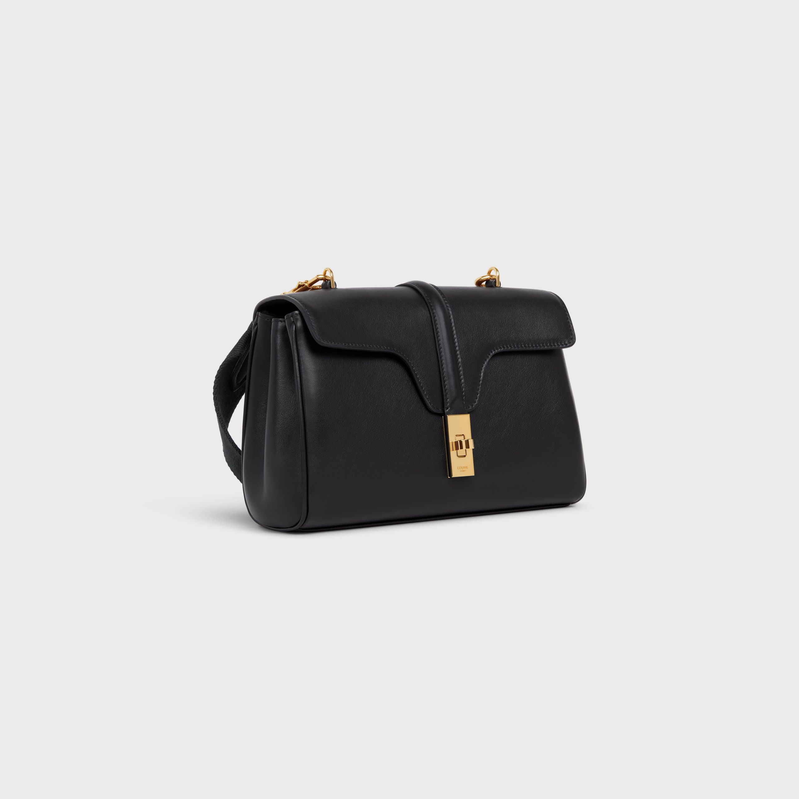 Celine Teen Soft 16 In Smooth Calfskin – Black – 196853CR4.38NO