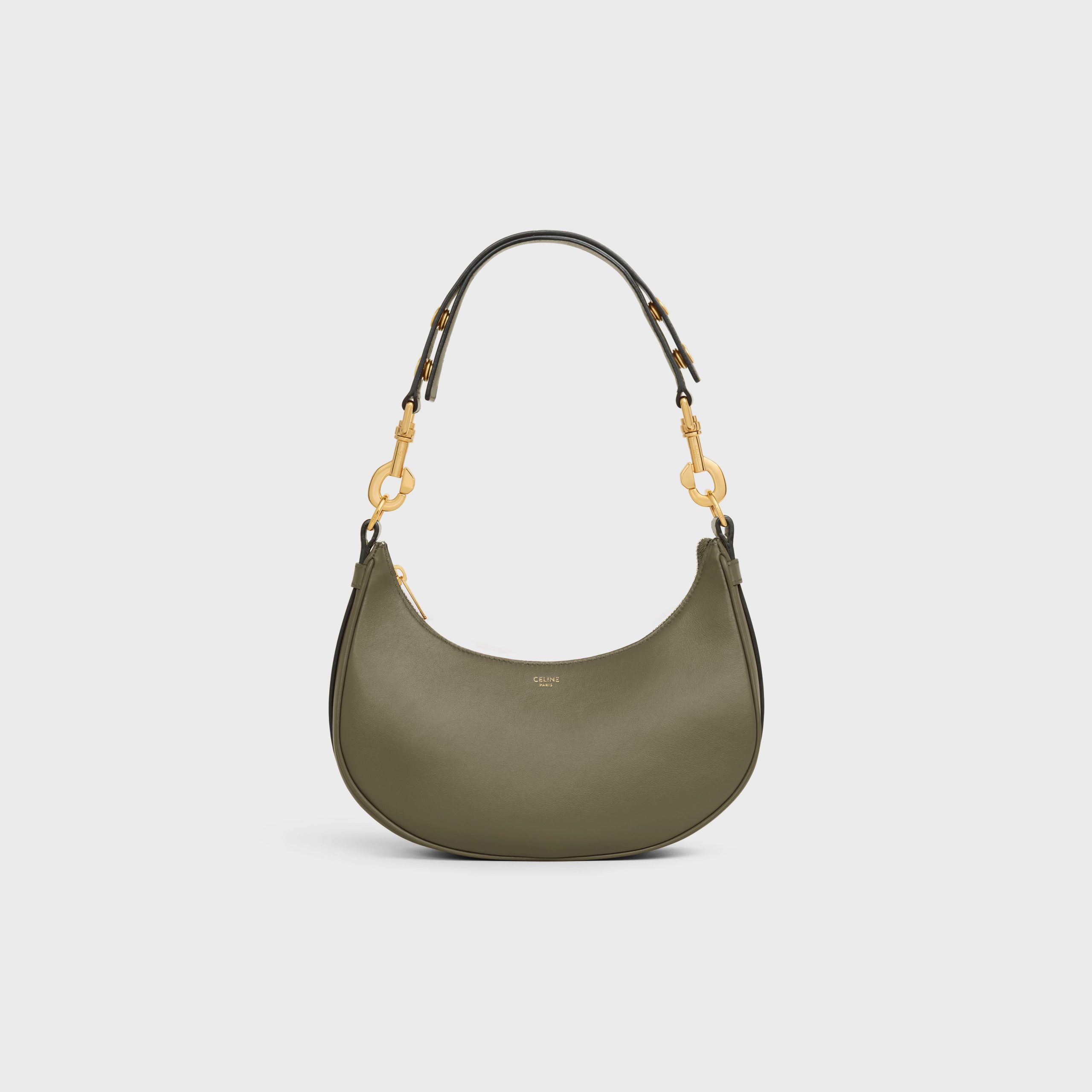 Celine Medium Ava Strap Bag In Smooth Calfskin – Dark Olive – 196923DGQ.31DO