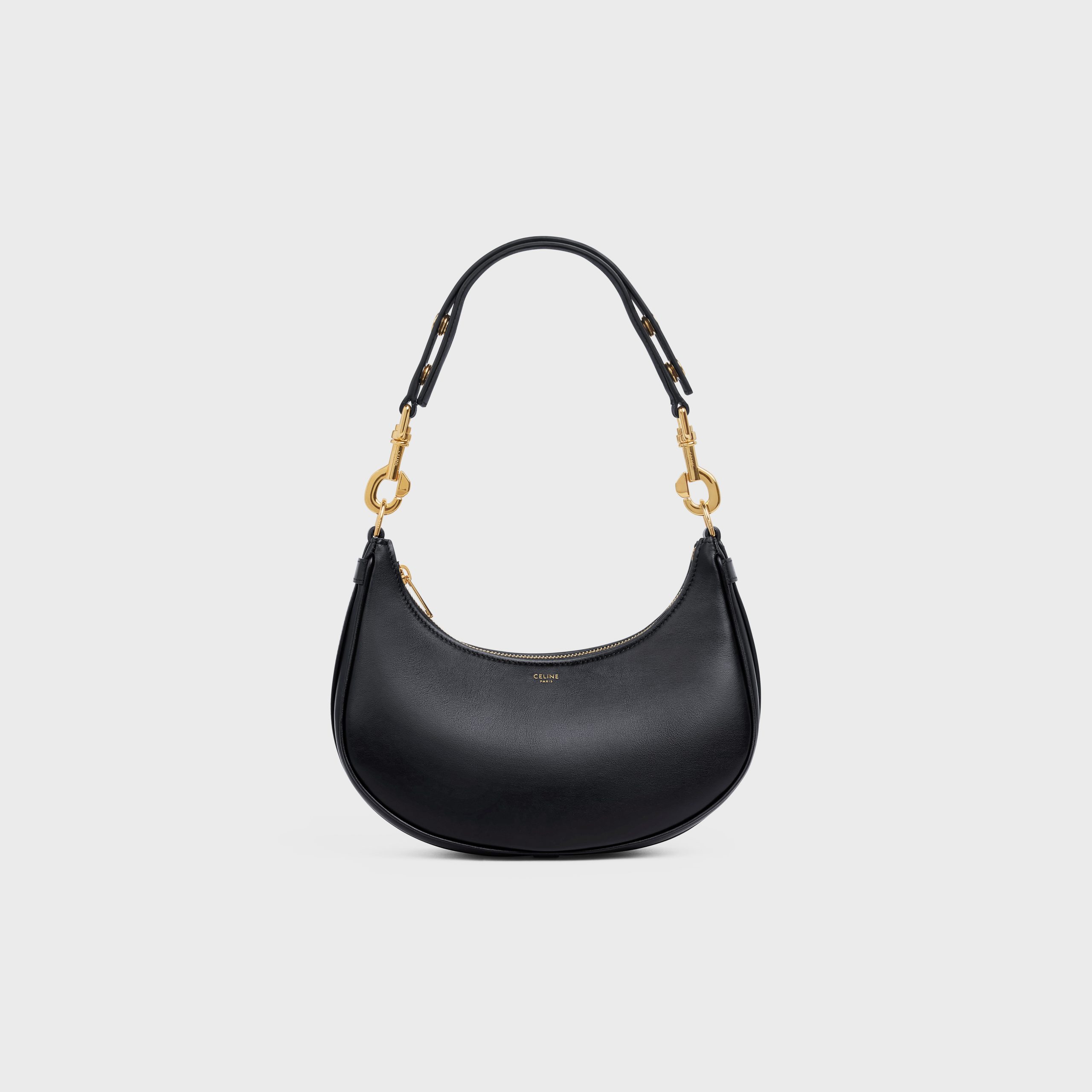 Celine Medium Strap Ava Bag In Smooth Calfskin – Black – 196923DGQ.38NO