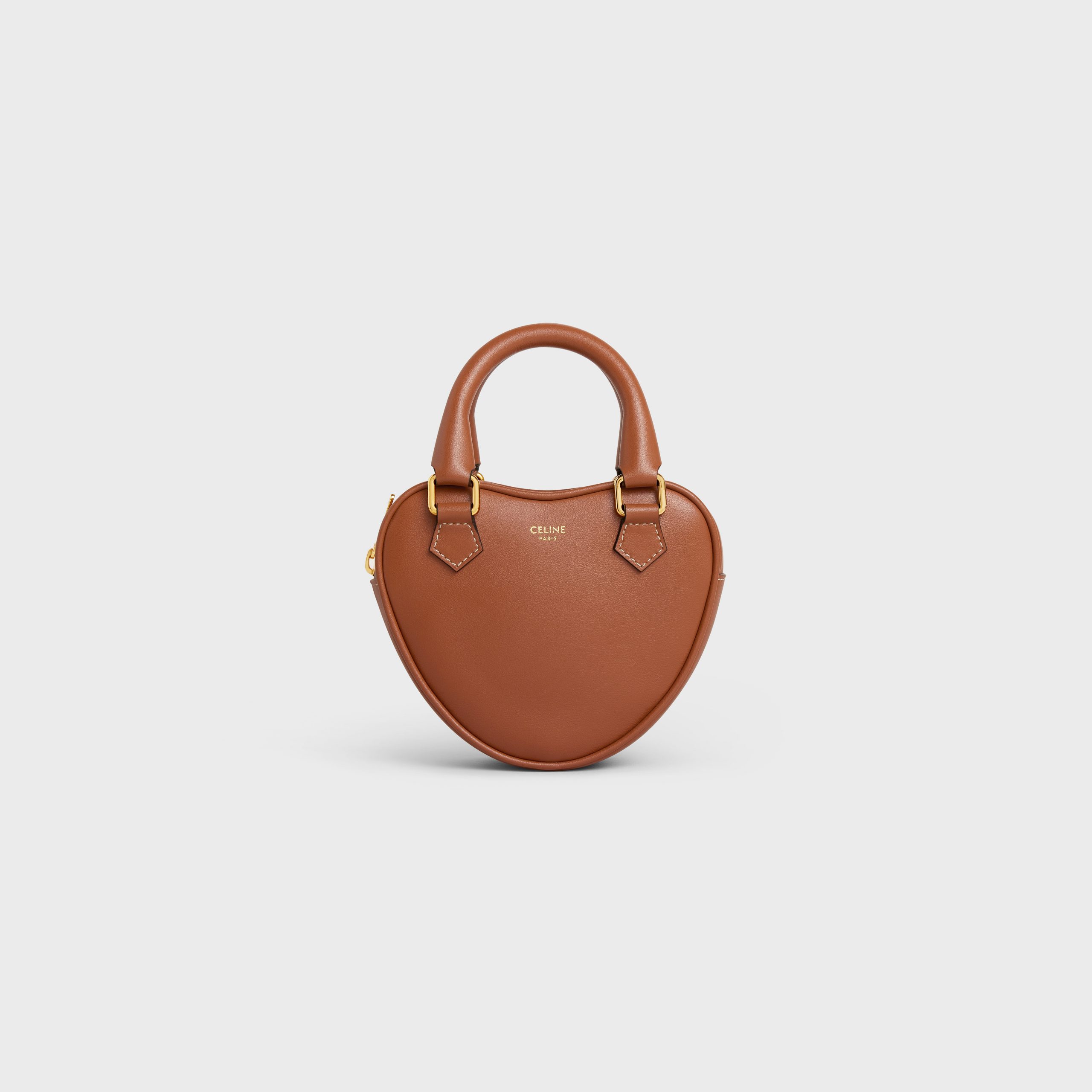 Celine MEDIUM CELINE HEART In Smooth Calfskin – Tan – 198223DUA.04LU