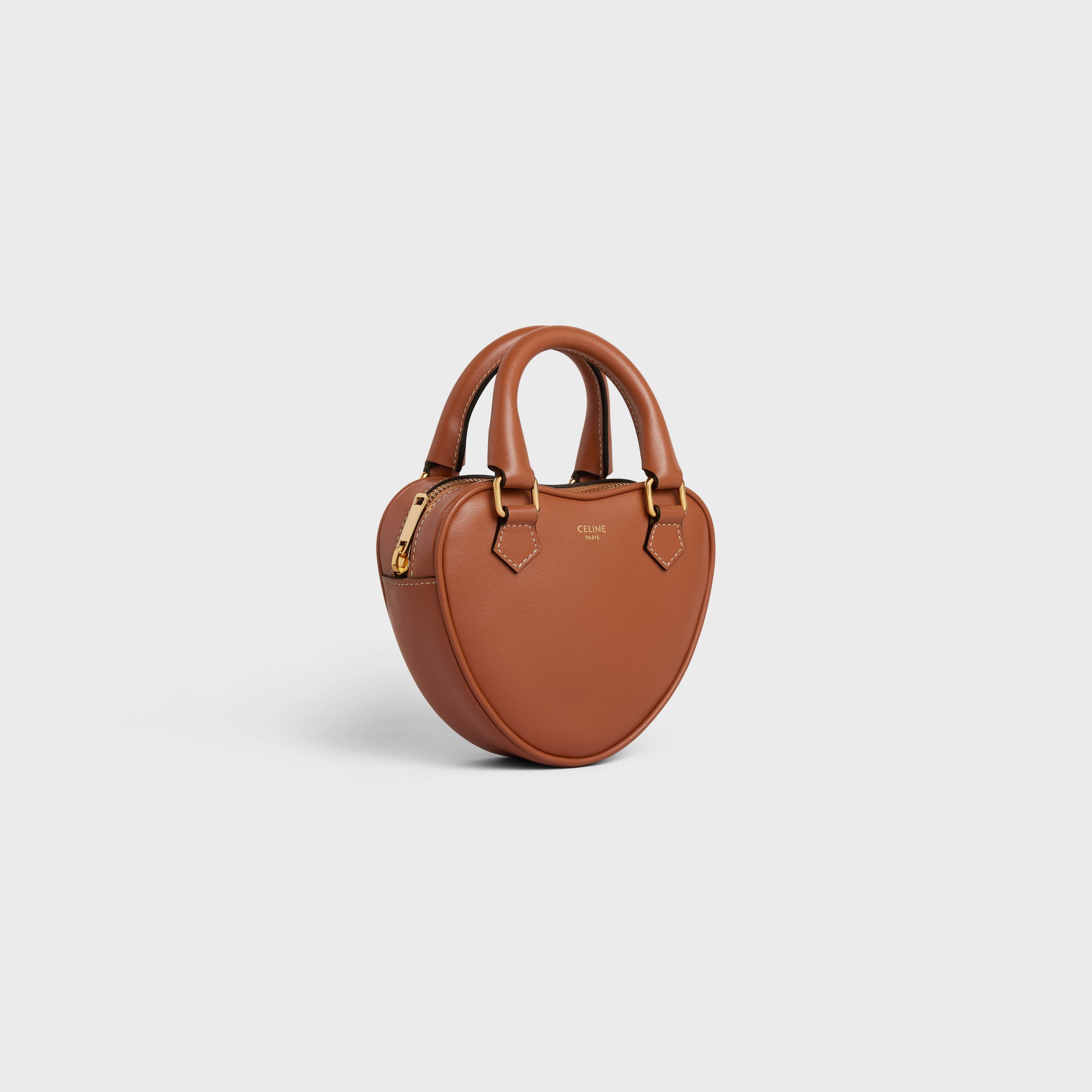 Celine MEDIUM CELINE HEART In Smooth Calfskin – Tan – 198223DUA.04LU