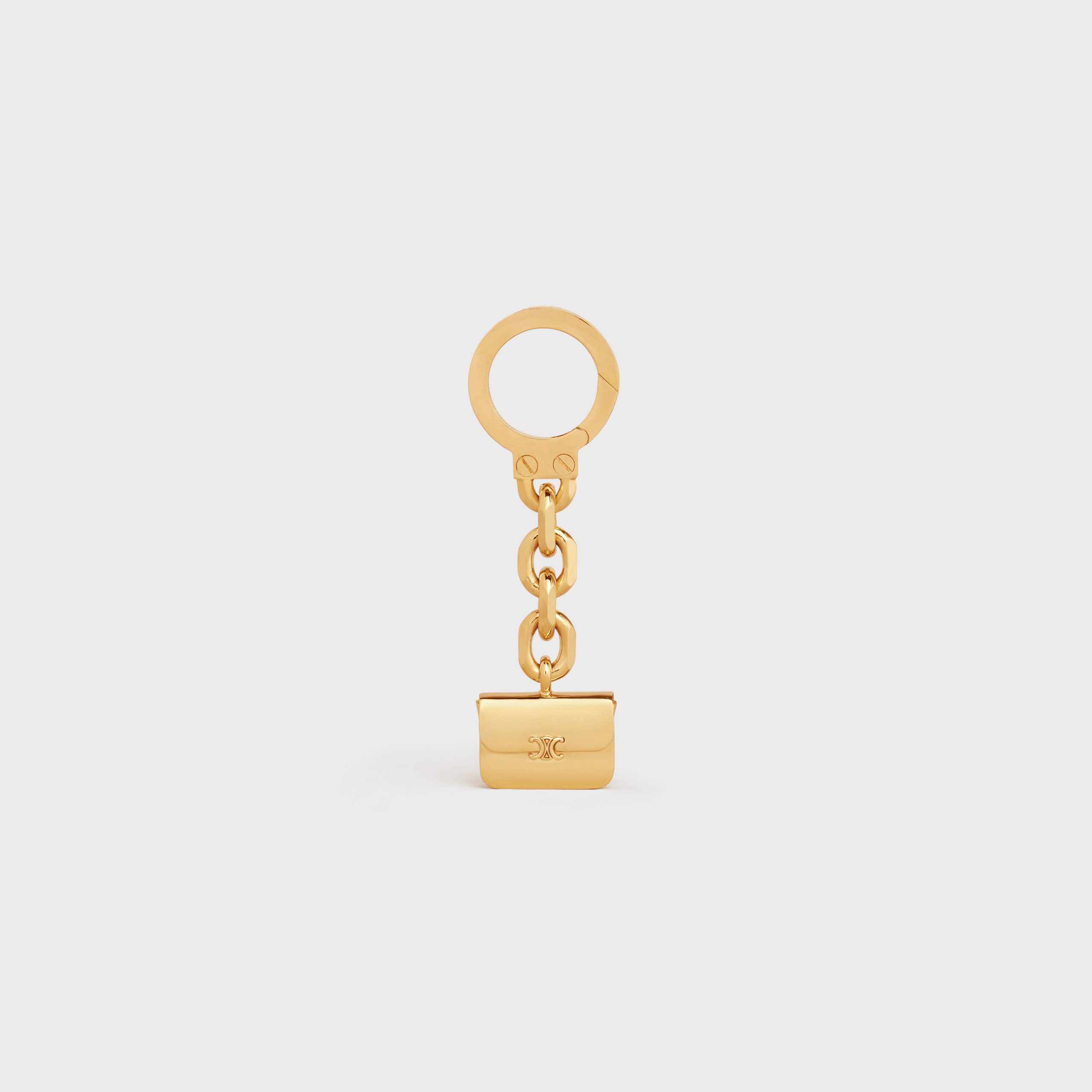 Celine TRIOMPHE BAG CHARM In Brass – Gold – 49I286BRA.35OR