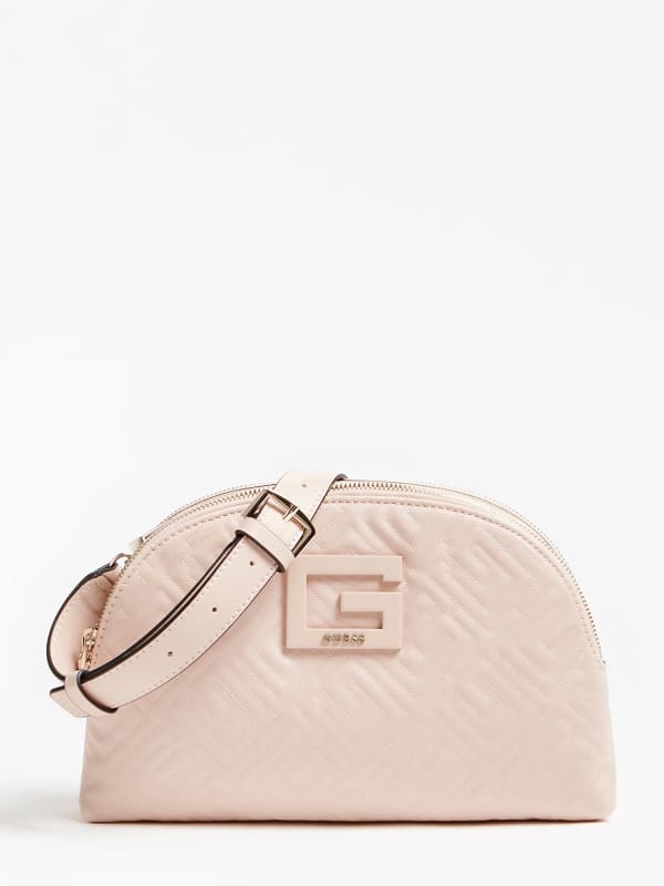 Guess Janay Quilted Crossbody Pink (HWQG7738690)