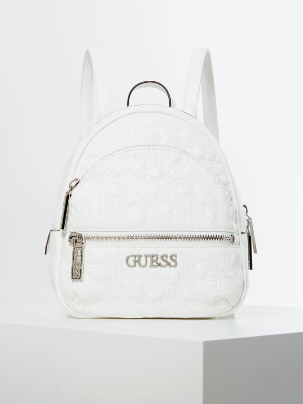 Guess Manhattan All-Over Logo Mini Backpack White (HWQY6994310)