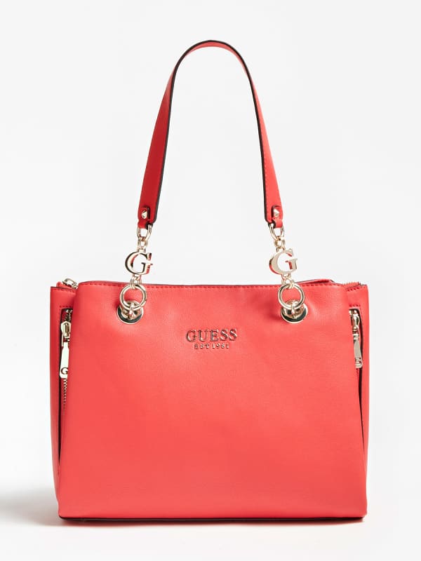 Guess G Chain Zips Shoulder Bag Red (HWRG7739090)