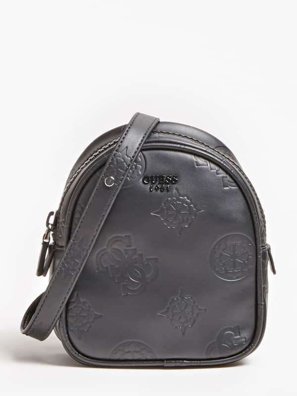Guess Mini Me Embossed Logo Backpack Black (HWSY7454310)