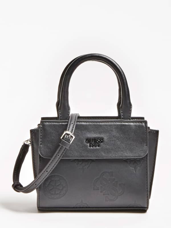 Guess Mini Me Embossed Logo Handbag Black (HWSY7454760)