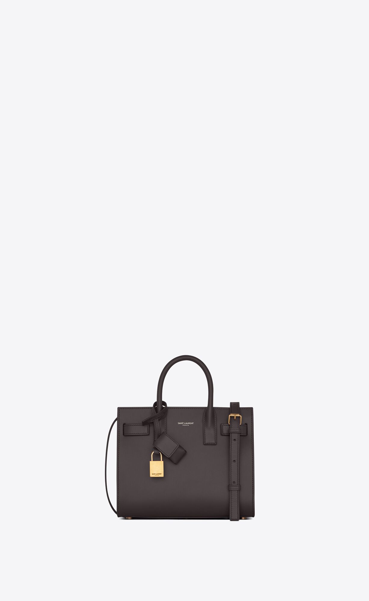Saint Laurent Classic Sac De Jour Nano In Smooth Leather – Storm – 39203502G9W1112