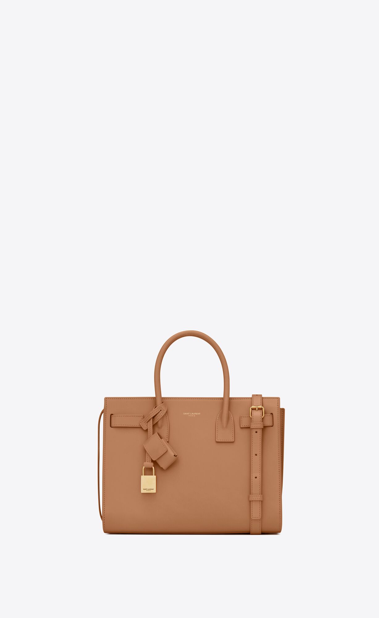 Saint Laurent Classic Sac De Jour Baby In Smooth Leather – Dark Natural – 42186302G9W2516