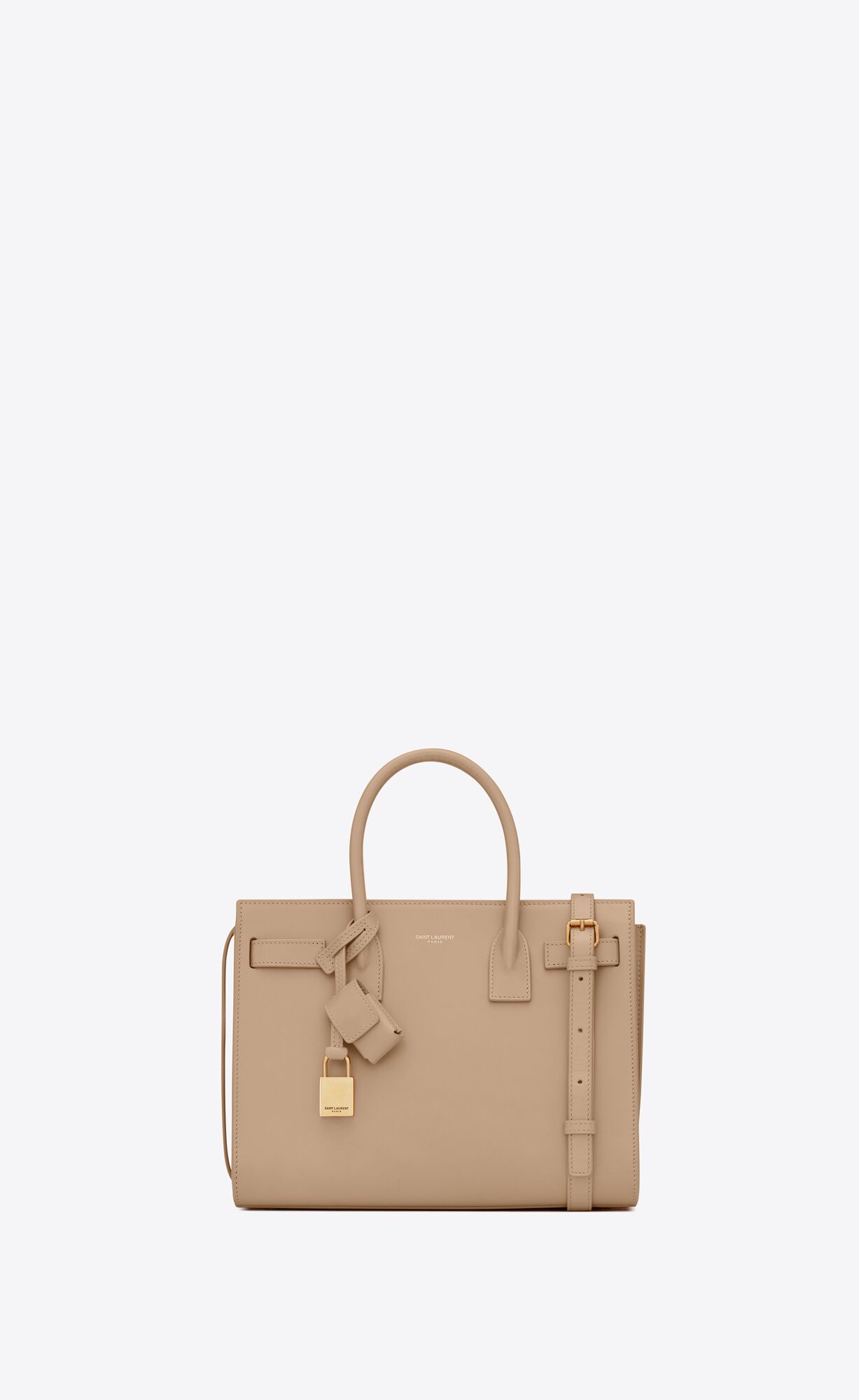 Saint Laurent Classic Sac De Jour Baby In Smooth Leather – Dark Beige – 42186302G9W2721