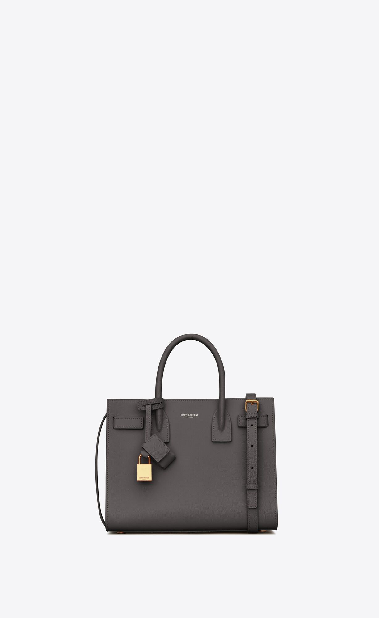 Saint Laurent Classic Sac De Jour Baby Bag In Grained Leather – Storm – 421863BOWEW1112