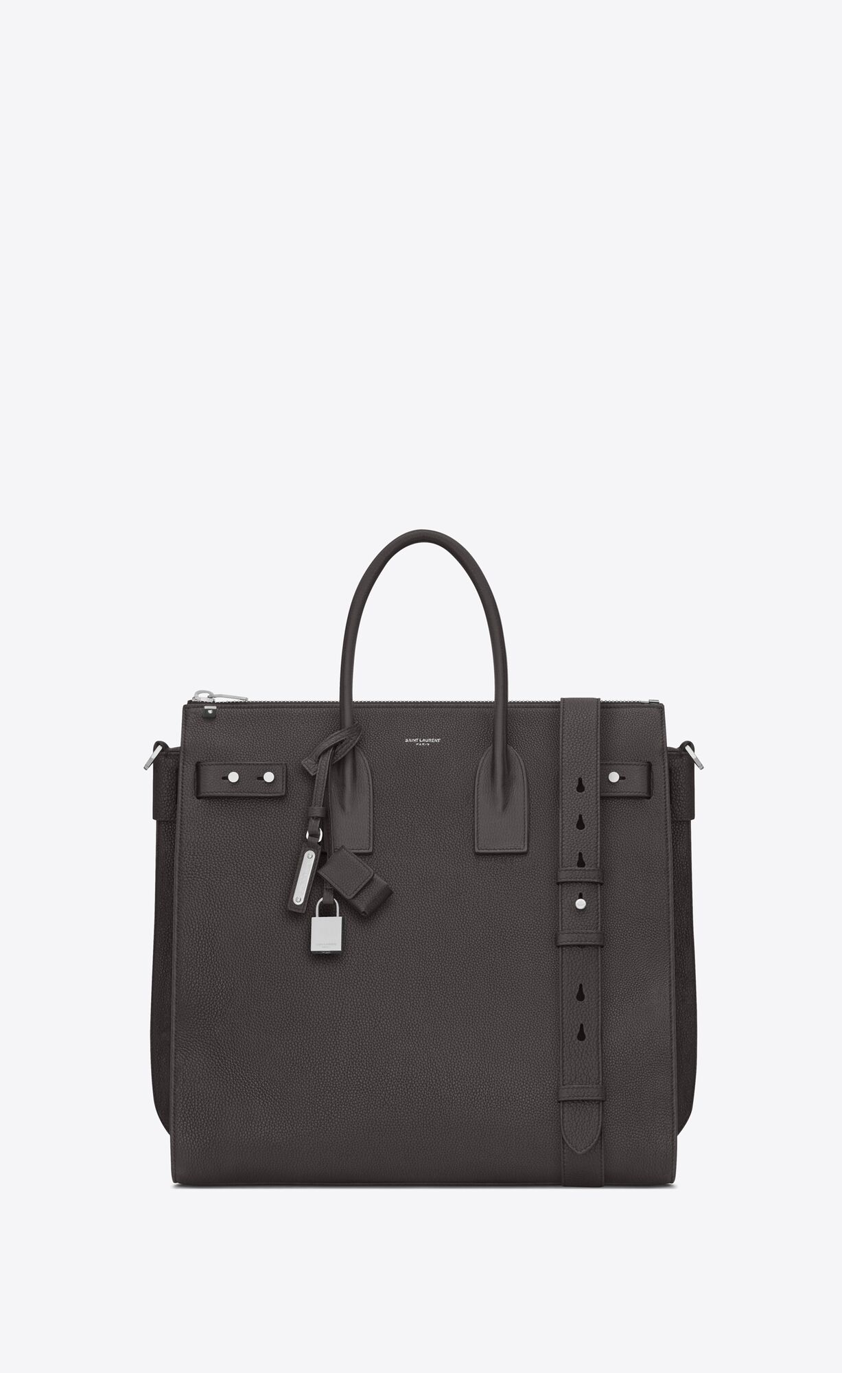 Saint Laurent Sac De Jour North/south In Grained Leather – Storm – 480583DTI0E1112