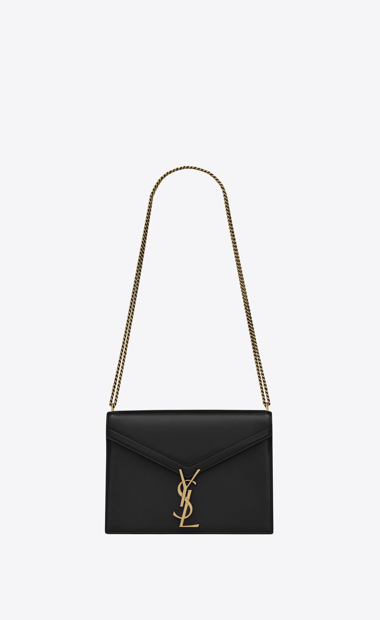 Saint Laurent Cassandra Medium Chain Bag In Smooth Leather – Black – 5327500SX0W1000