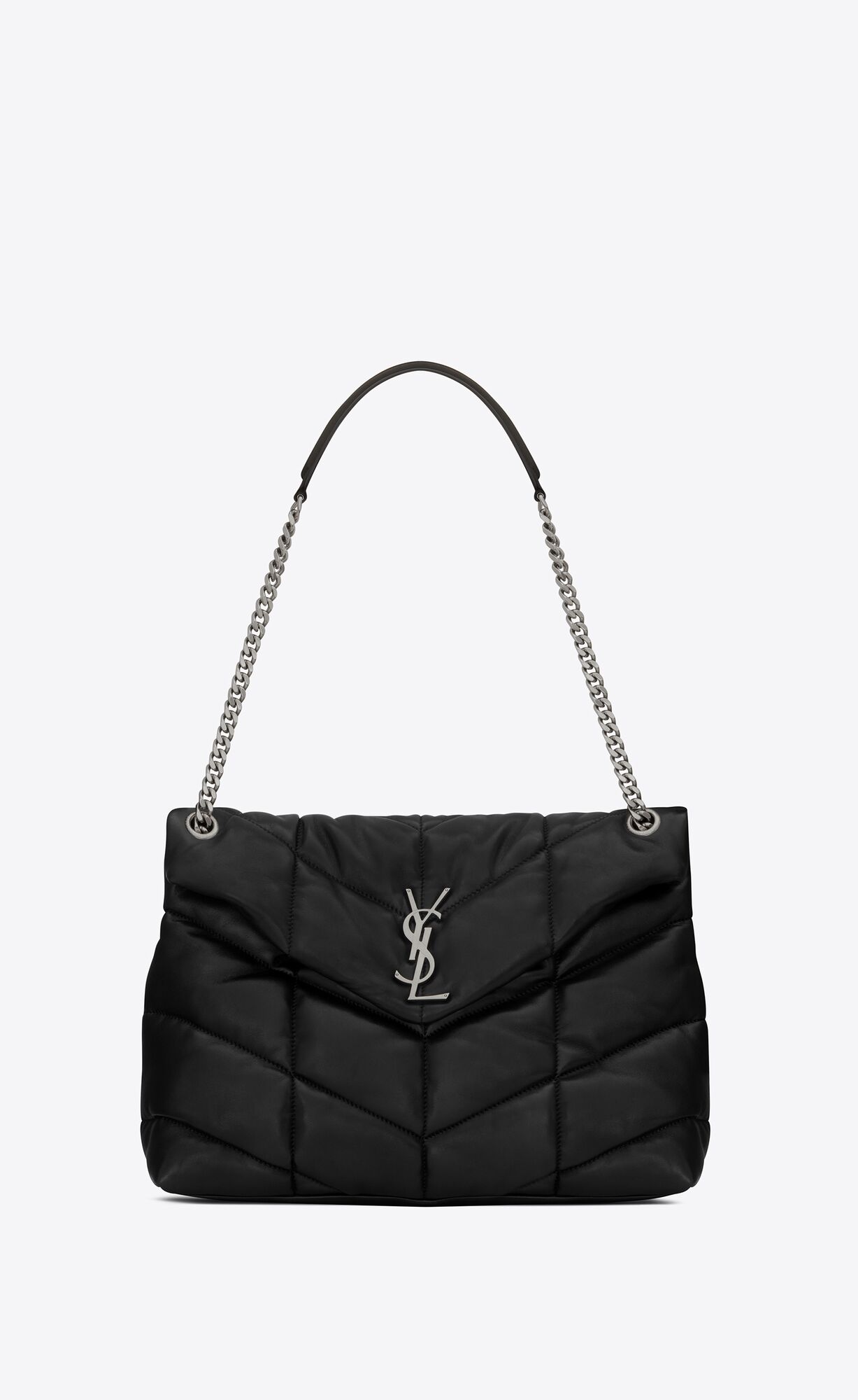 Saint Laurent Puffer Medium Bag In Quilted Lambskin – Black – 5774751EL001000