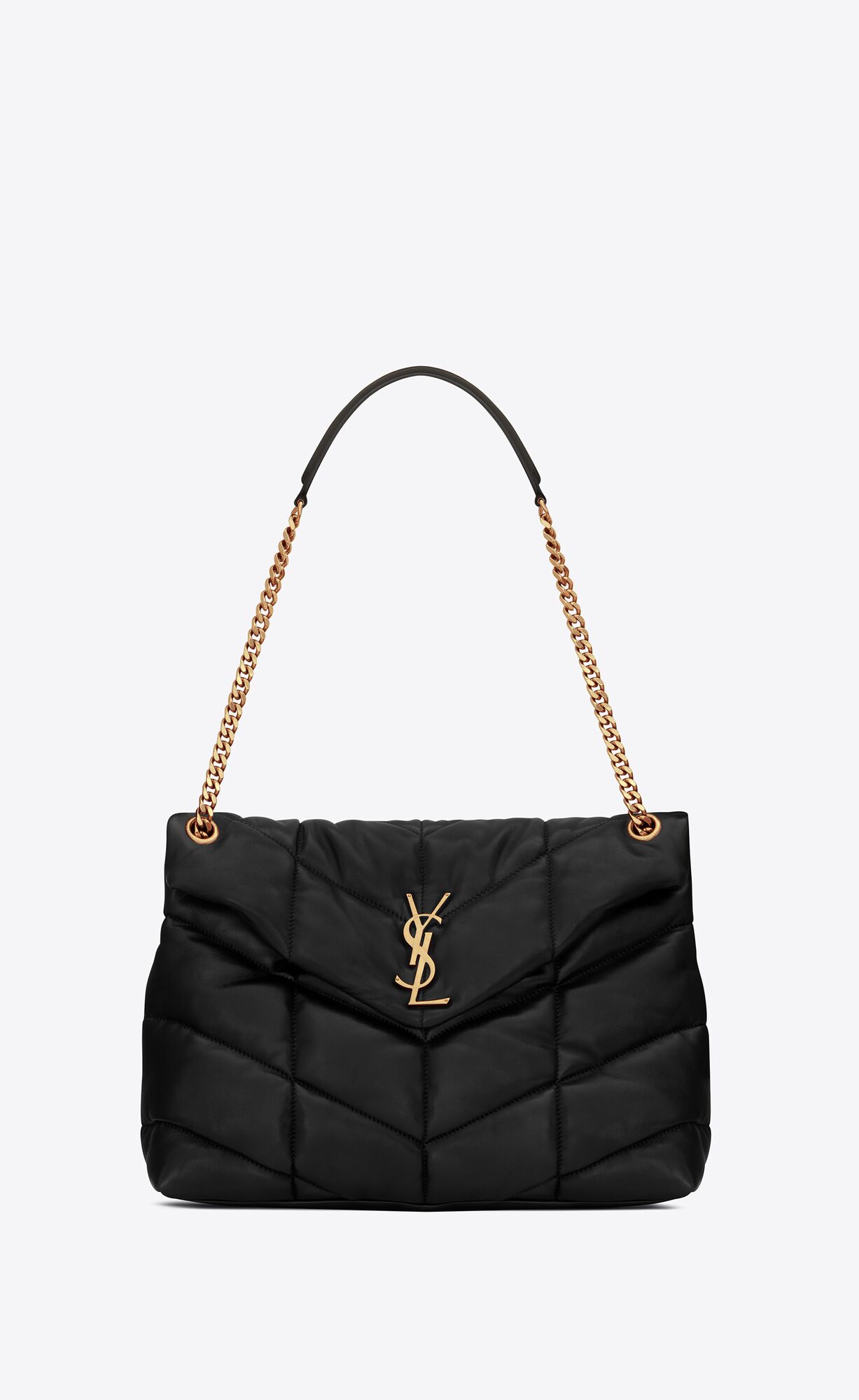 Saint Laurent Puffer Medium Bag In Quilted Lambskin – Black – 5774751EL071000