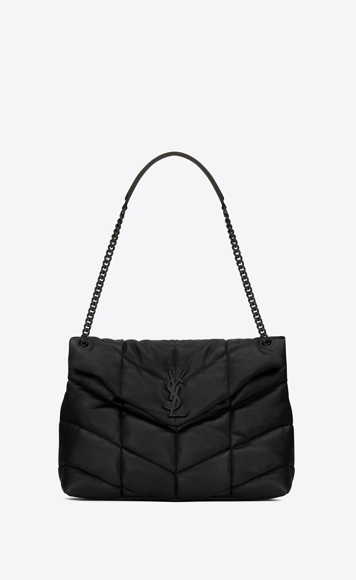 Saint Laurent Puffer Medium Bag In Quilted Lambskin – Black – 5774751EL081000