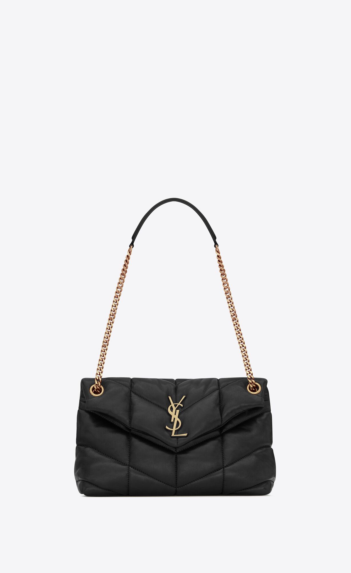 Saint Laurent Puffer Small Bag In Quilted Lambskin – Black – 5774761EL071000