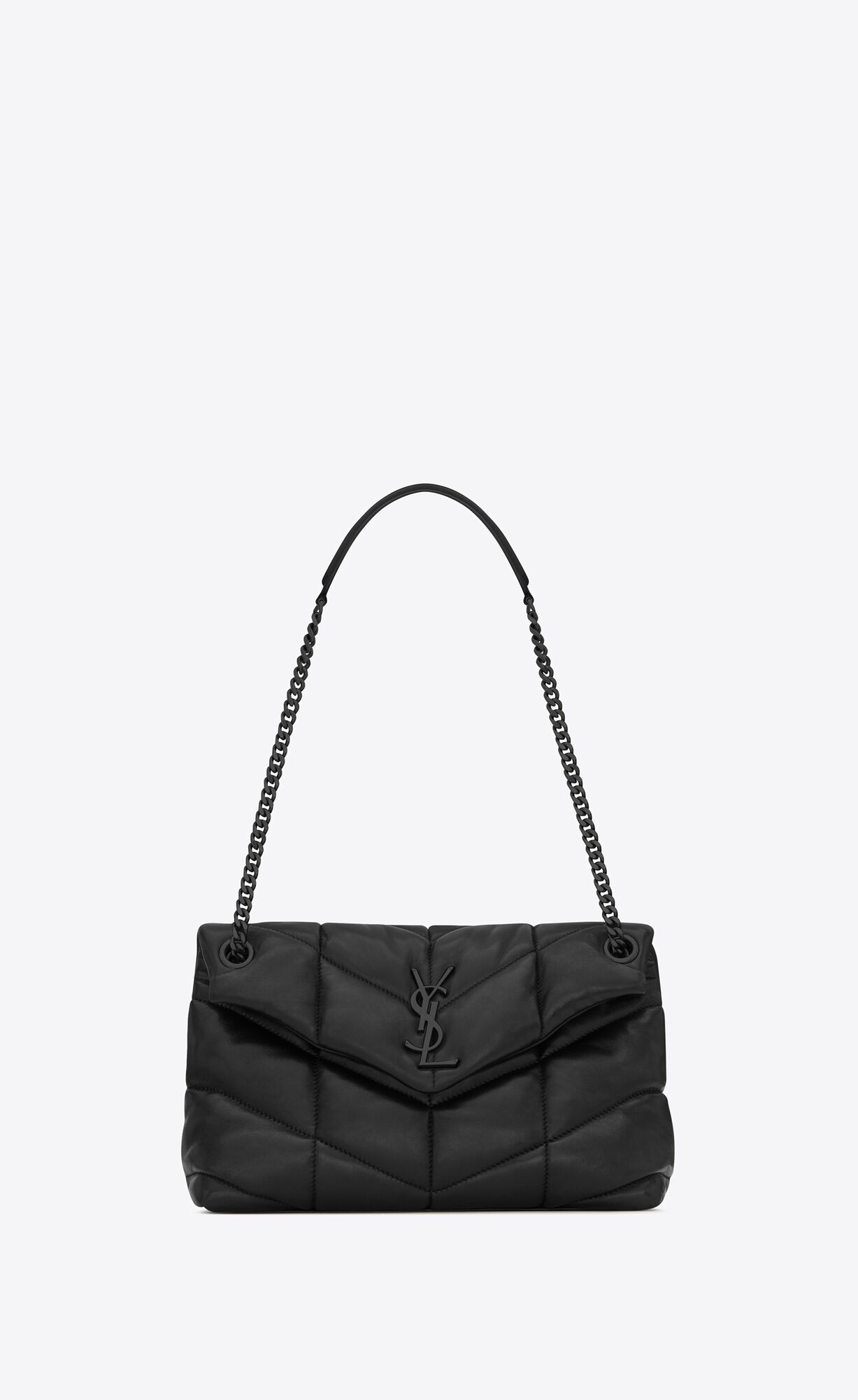 Saint Laurent Puffer Small Bag In Quilted Lambskin – Black – 5774761EL081000