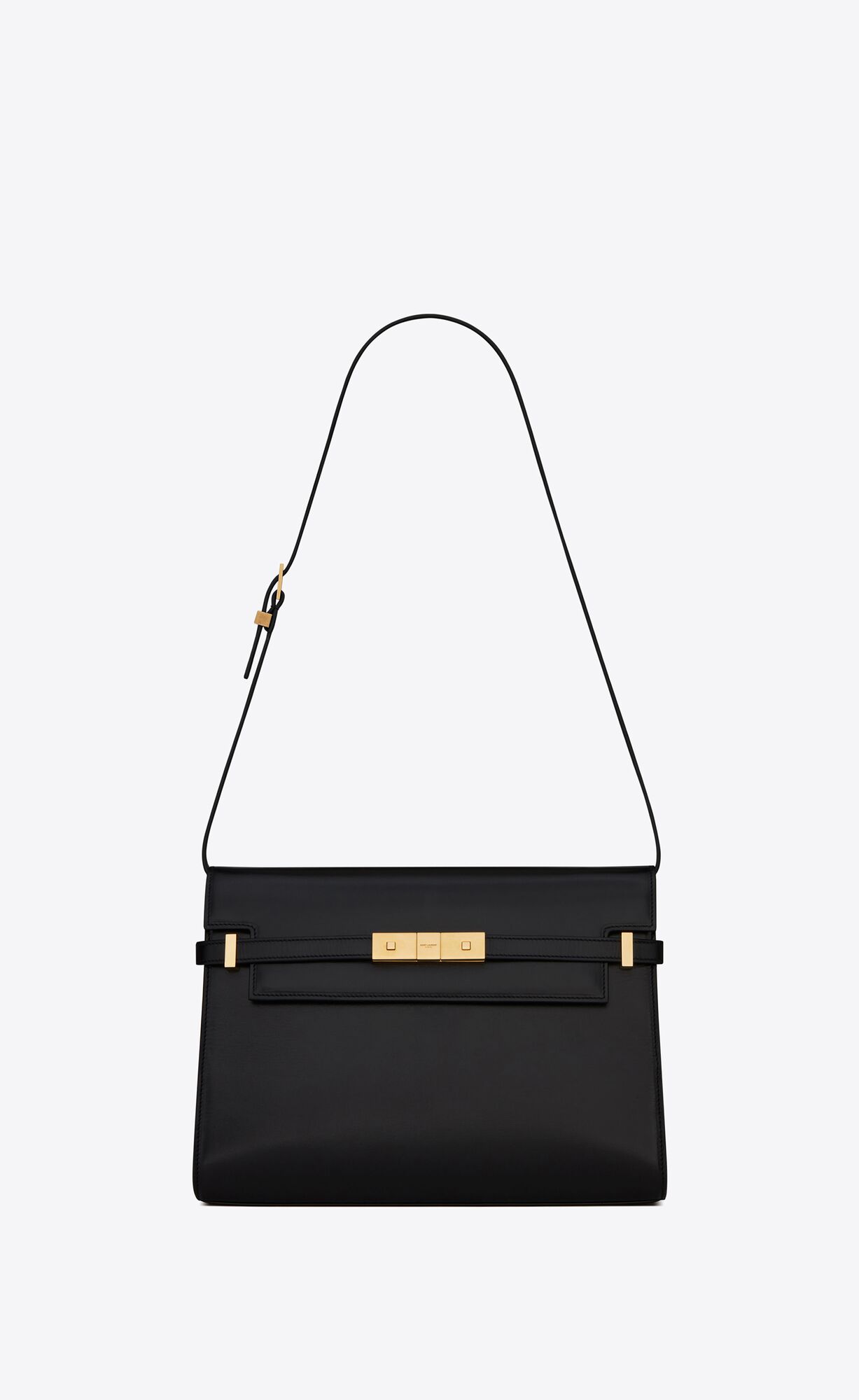 Saint Laurent Manhattan Shoulder Bag In Box Saint Laurent Leather – Black – 5792710SX0W1000