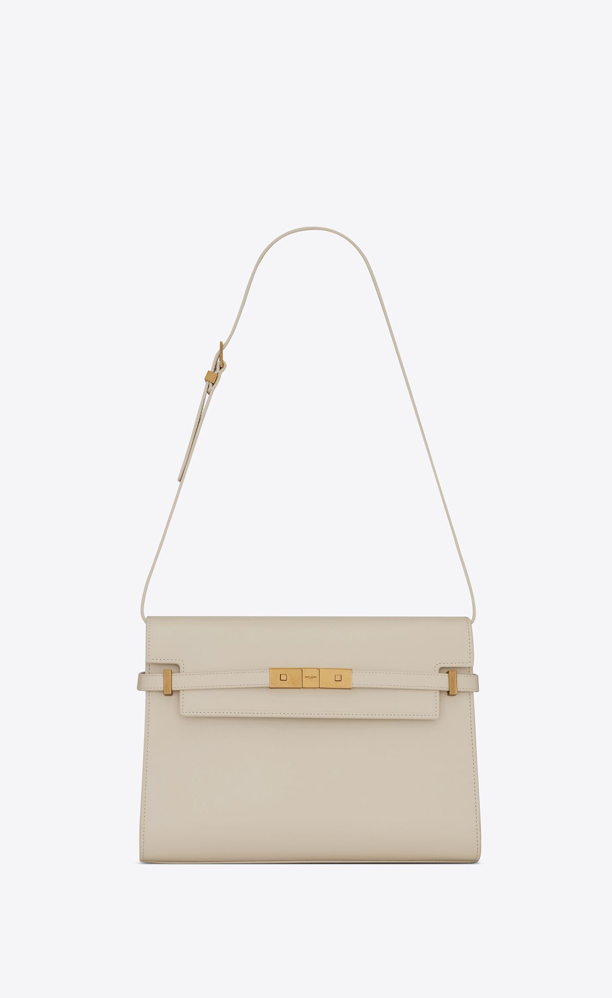 Saint Laurent Manhattan Shoulder Bag In Box Saint Laurent Leather – Blanc Vintage – 5792710SX0W9207
