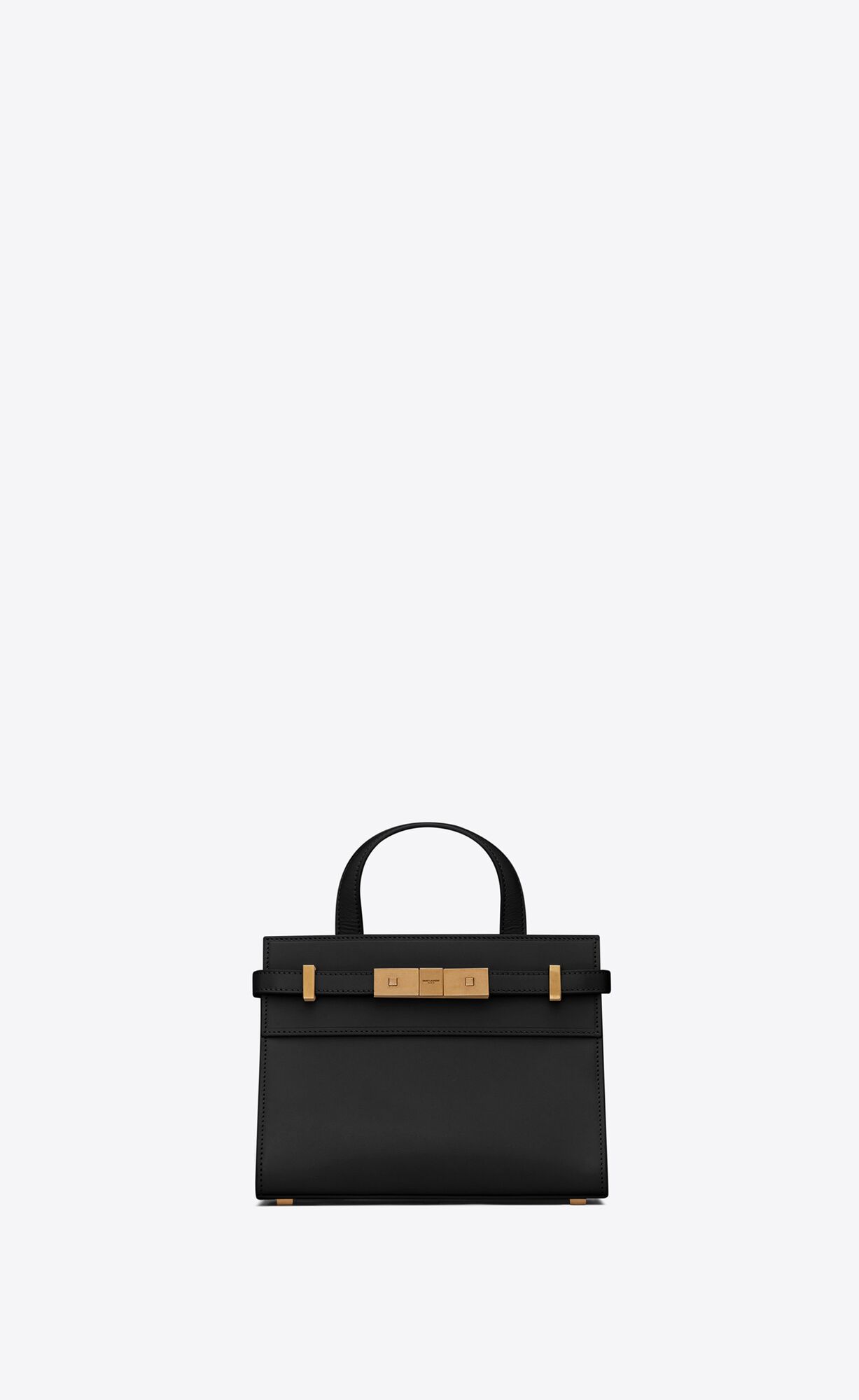 Saint Laurent Manhattan Nano Shopping Bag In Box Saint Laurent Leather – Black – 5937410SX0W1000