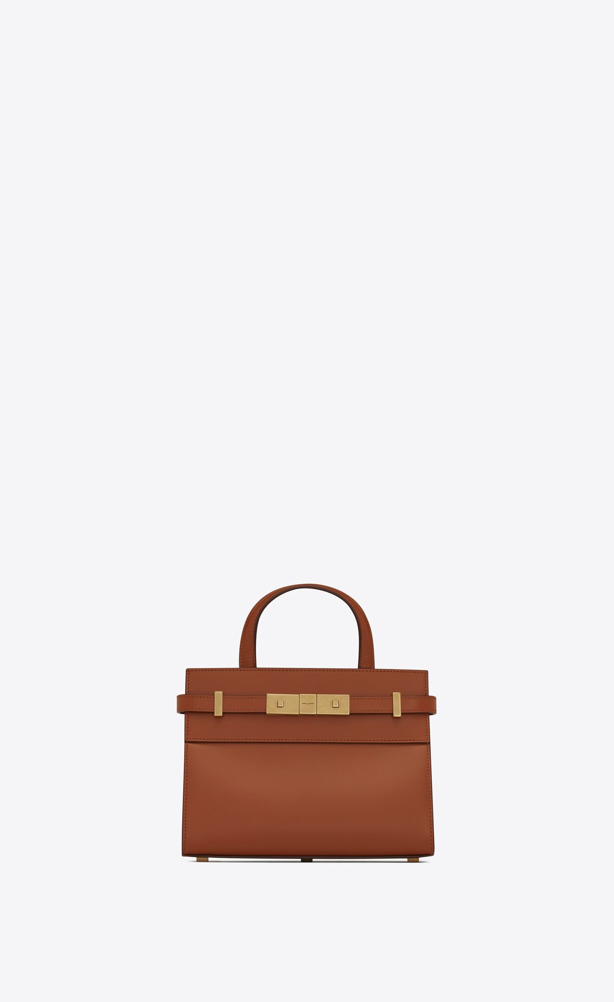 Saint Laurent Manhattan Nano Shopping Bag In Box Saint Laurent Leather – Brick – 5937410SXPW6362